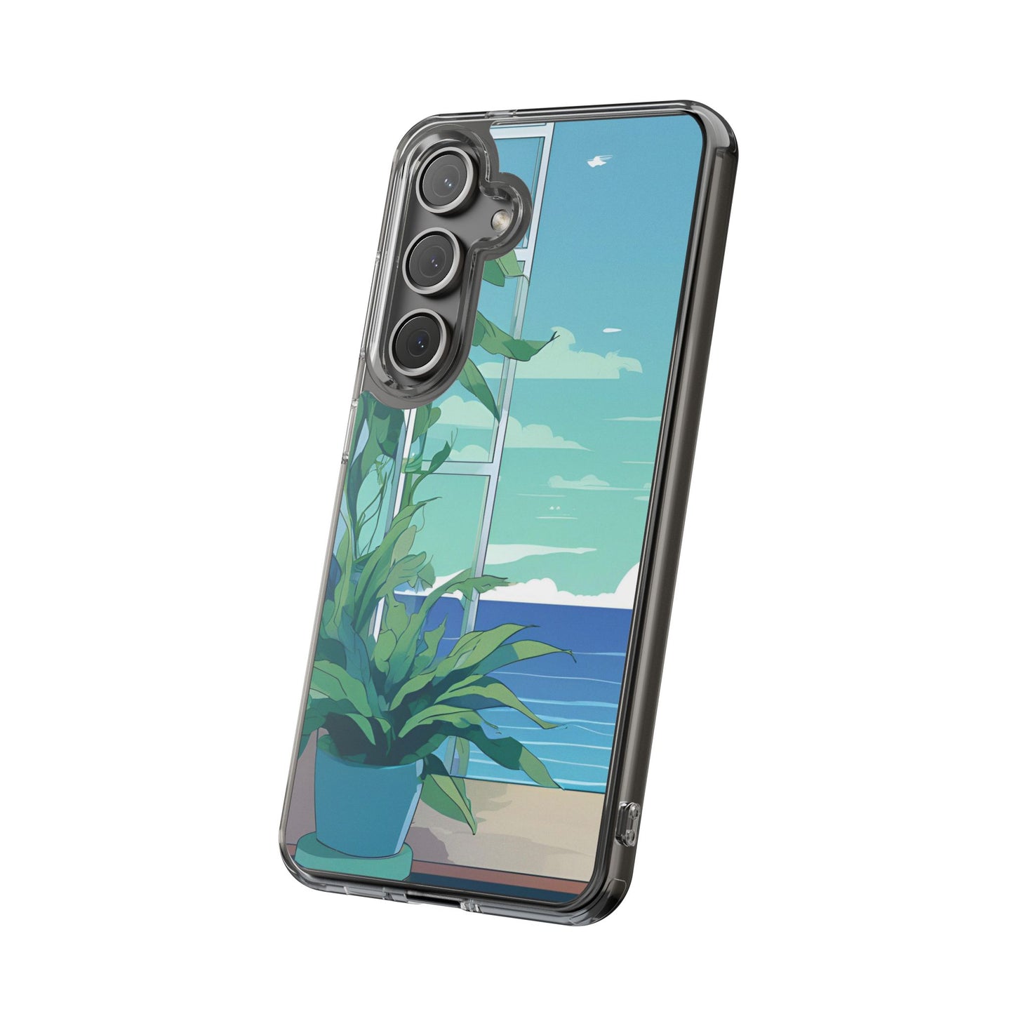Tropical Ocean Clear Phone Case - Perfect Gift for Nature Lovers