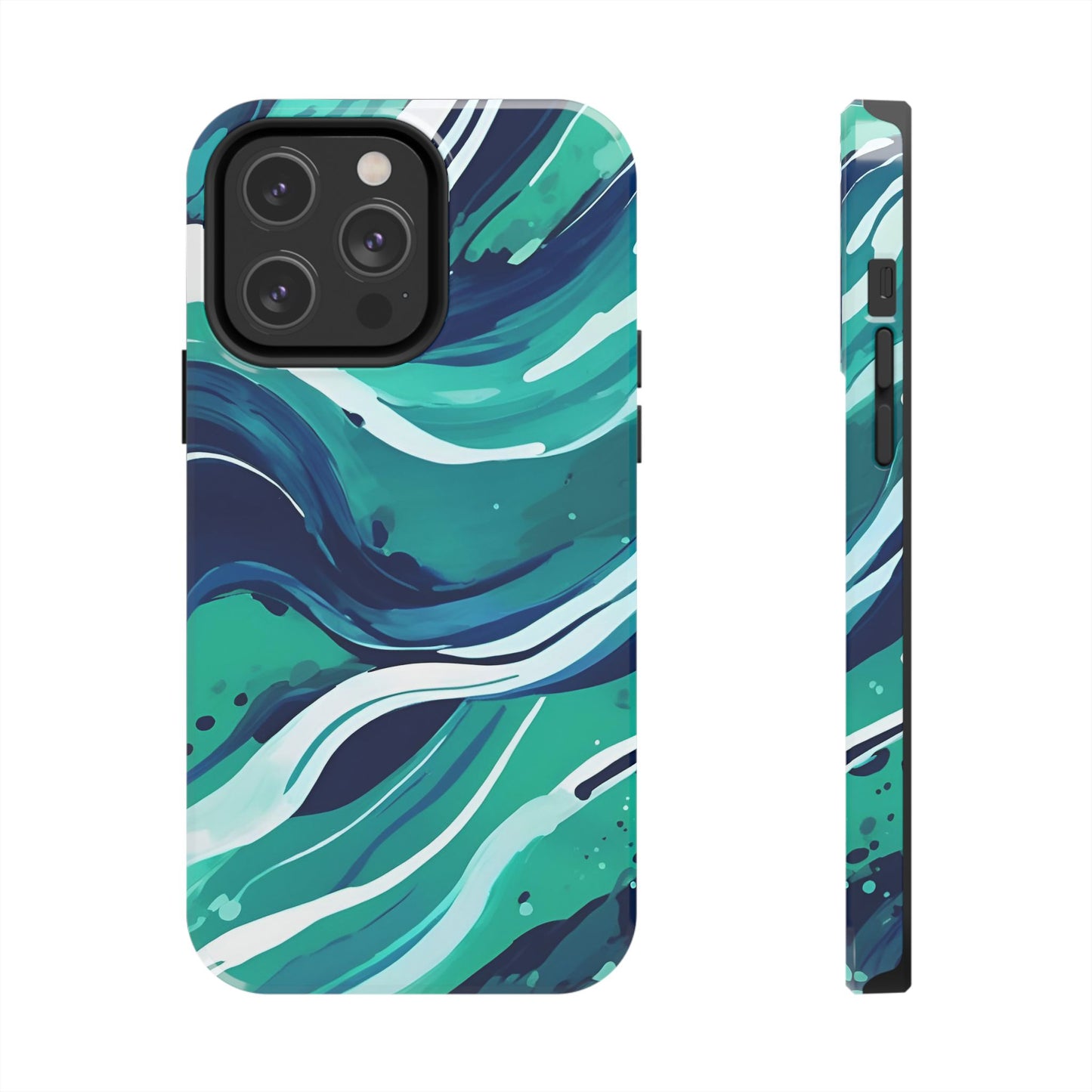Ocean Wave Tough Phone Case - Durable Protection