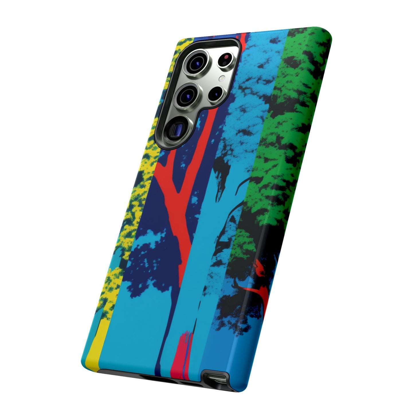 Phone Case - Colorful Forest Design Tough Case