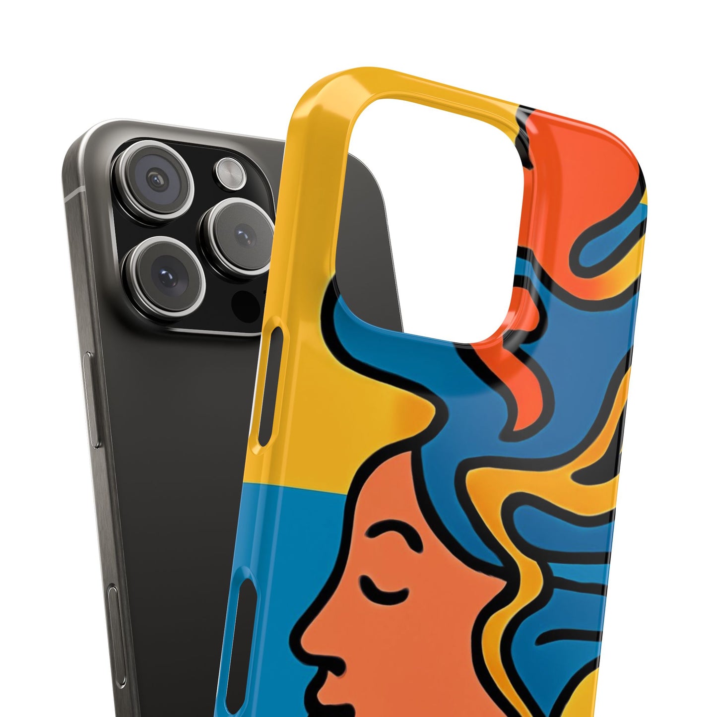 Stylish Slim Phone Cases with Colorful Abstract Design