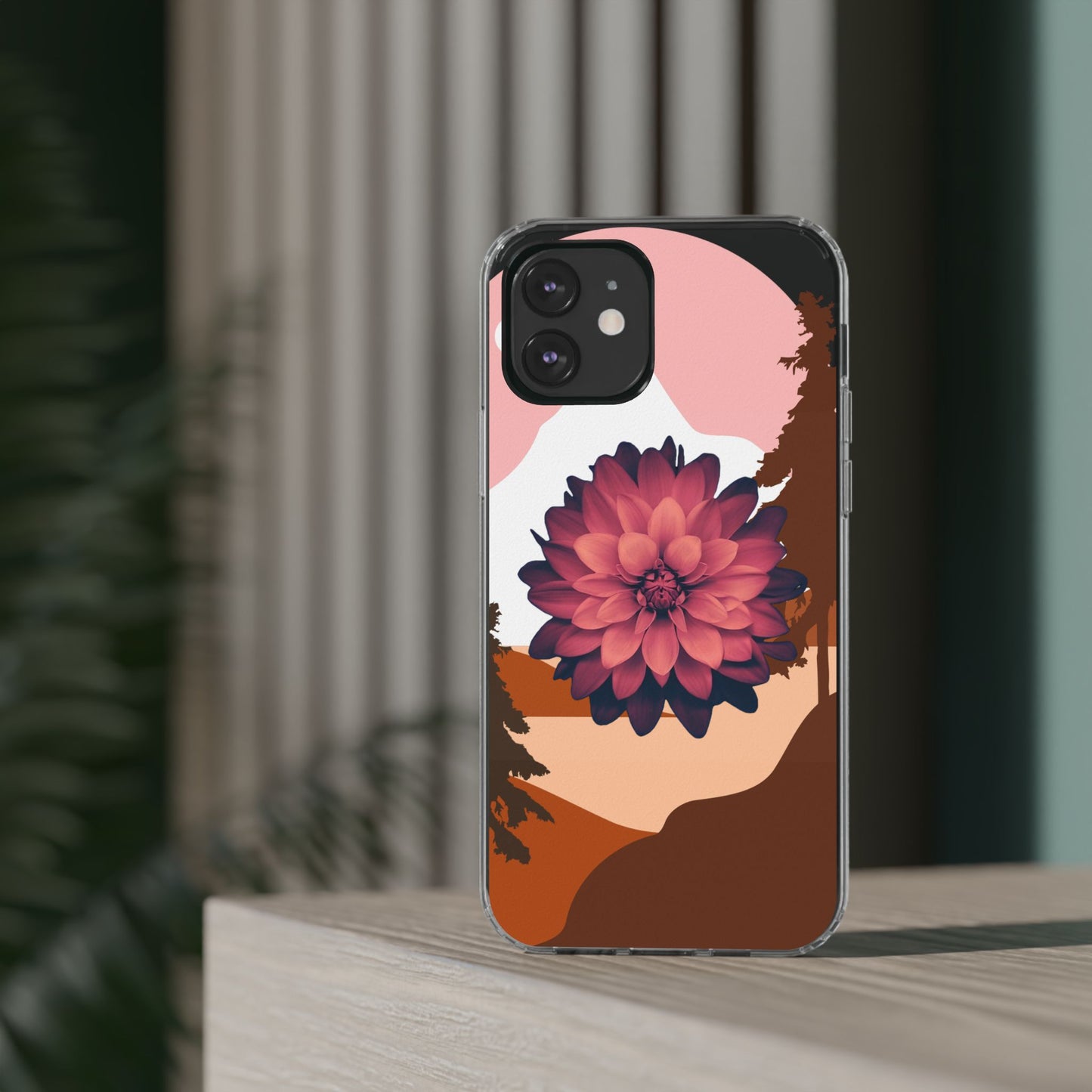Floral Phone Case - Clear Protective Case with Flower Design