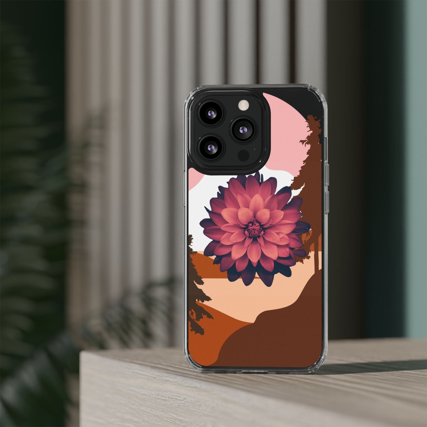 Floral Phone Case - Clear Protective Case with Flower Design