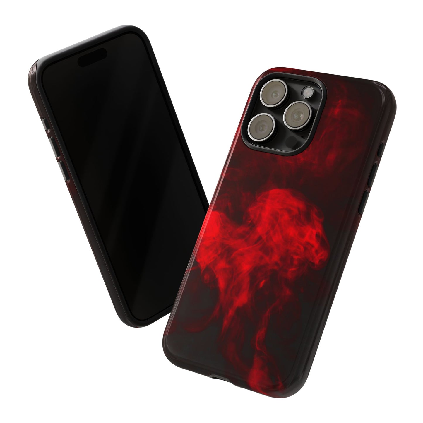 Bold Red Smoke Phone Case – Tough Cases for Protection and Style