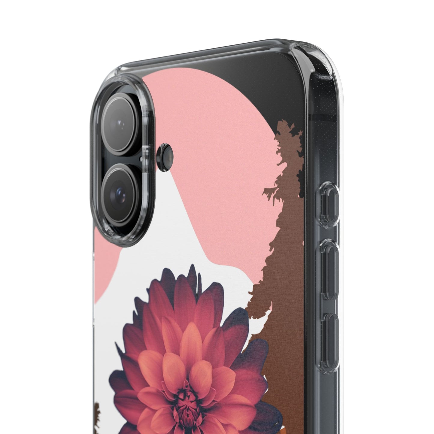 Floral Phone Case - Clear Protective Case with Flower Design