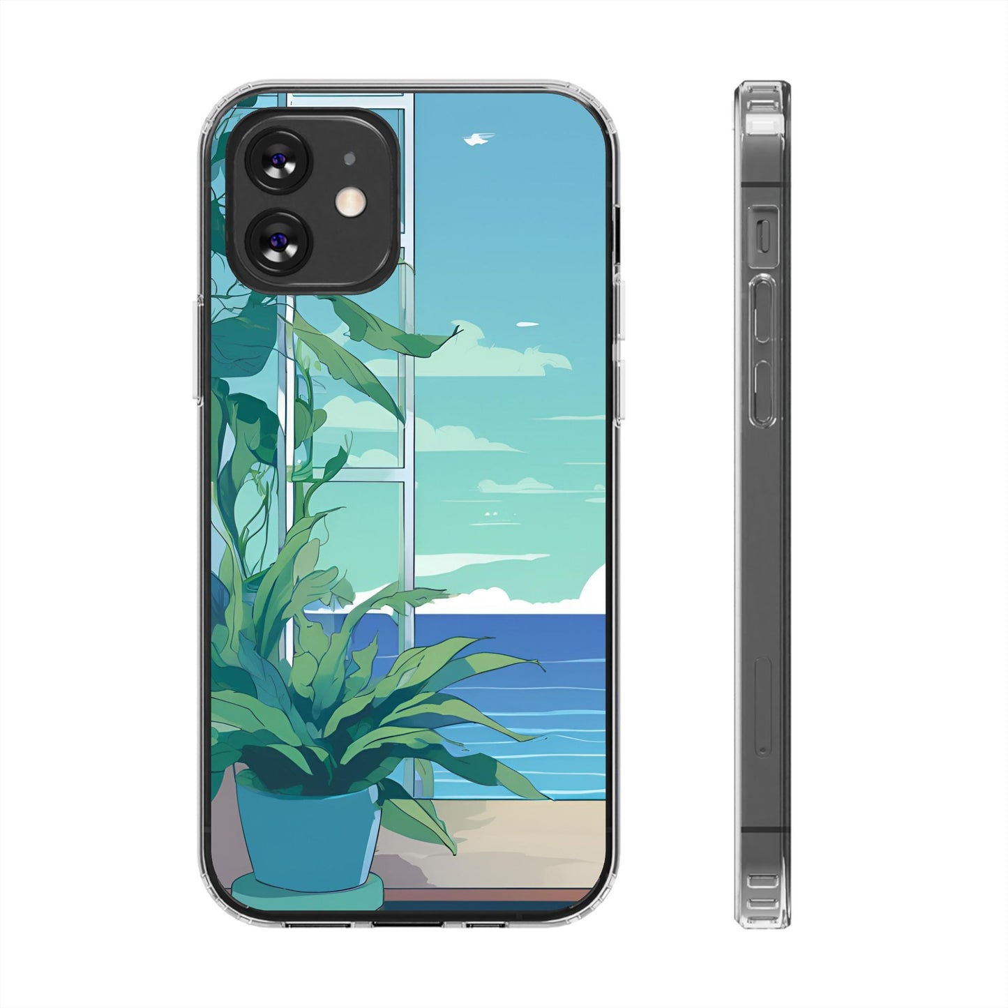 Tropical Ocean Clear Phone Case - Perfect Gift for Nature Lovers