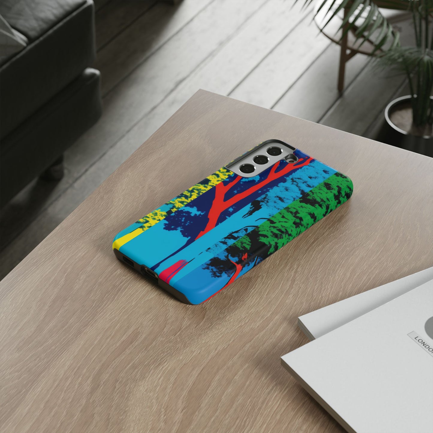 Phone Case - Colorful Forest Design Tough Case
