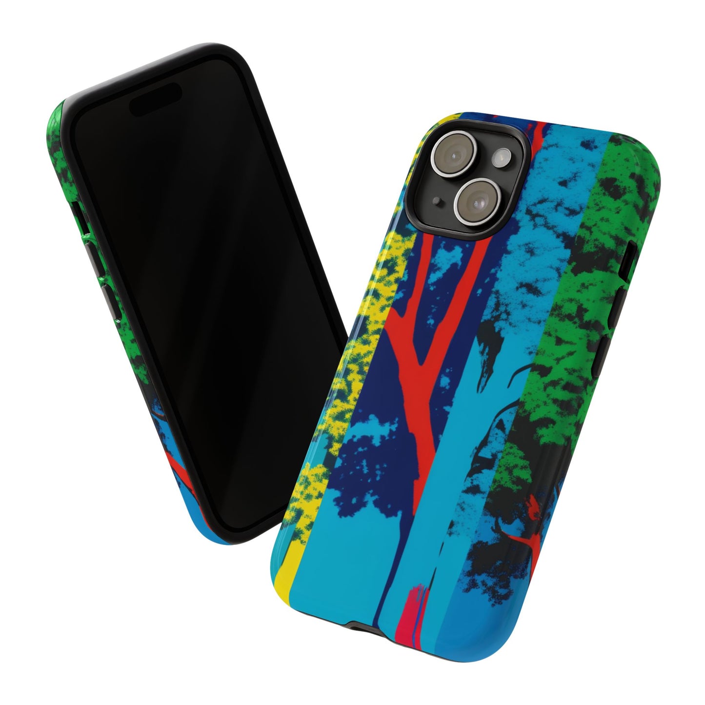Phone Case - Colorful Forest Design Tough Case
