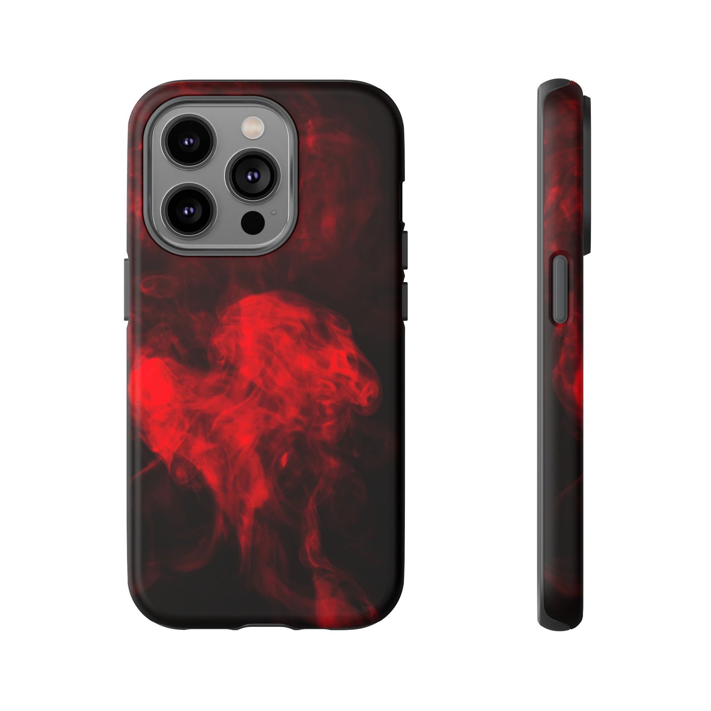 Bold Red Smoke Phone Case – Tough Cases for Protection and Style