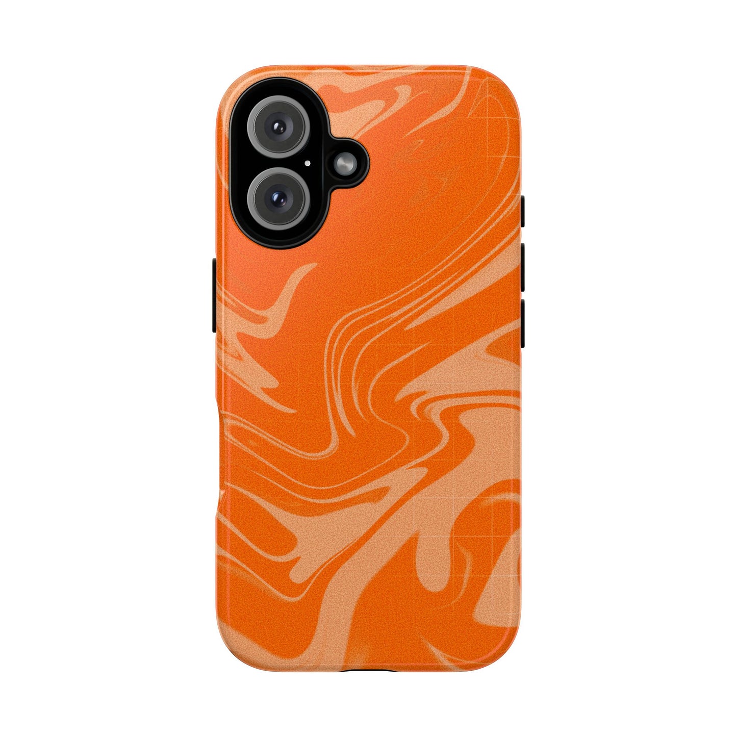 Stylish Orange Marble Phone Case - Tough Cases for Trendy Protection
