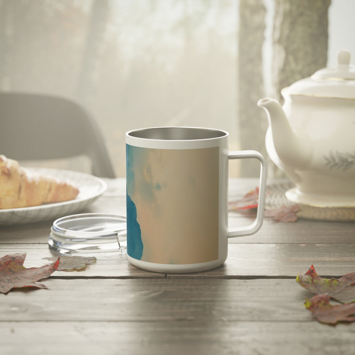 Serene Clouds Insulated Coffee Mug - 10oz Travel Tumbler for Coffee Lovers