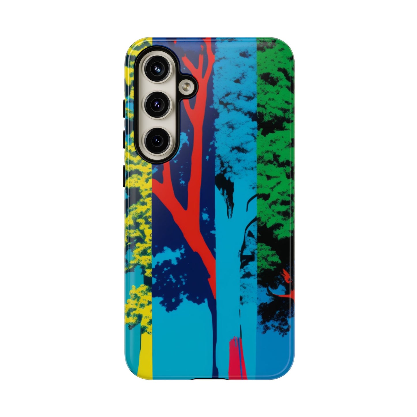 Phone Case - Colorful Forest Design Tough Case