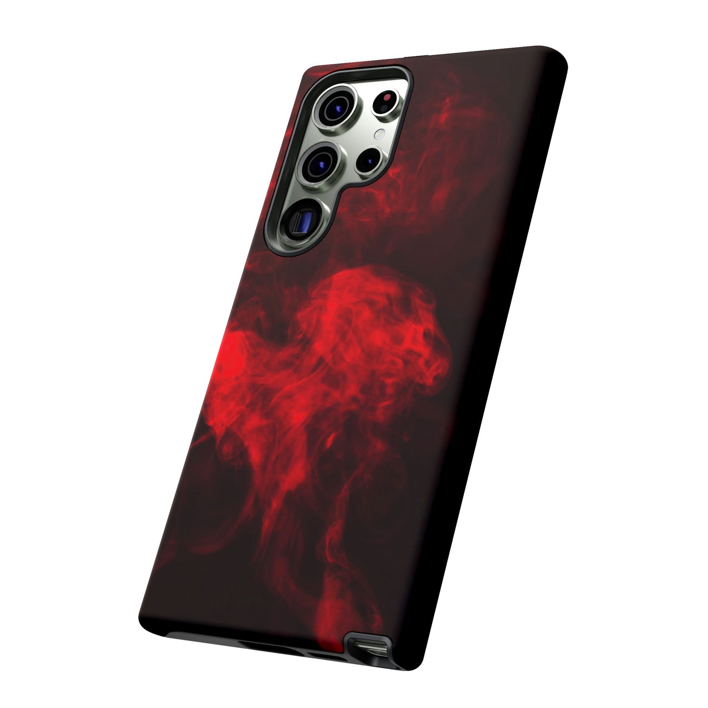 Bold Red Smoke Phone Case – Tough Cases for Protection and Style