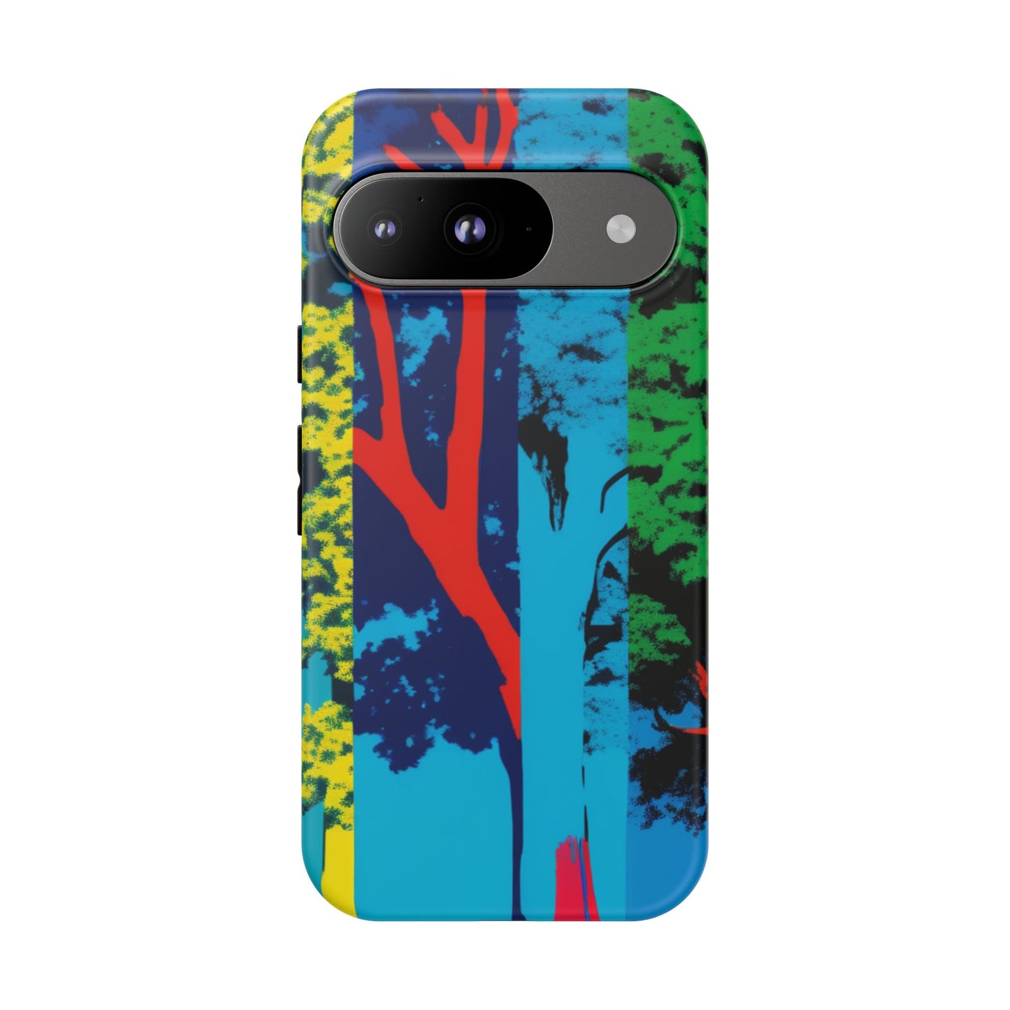 Phone Case - Colorful Forest Design Tough Case