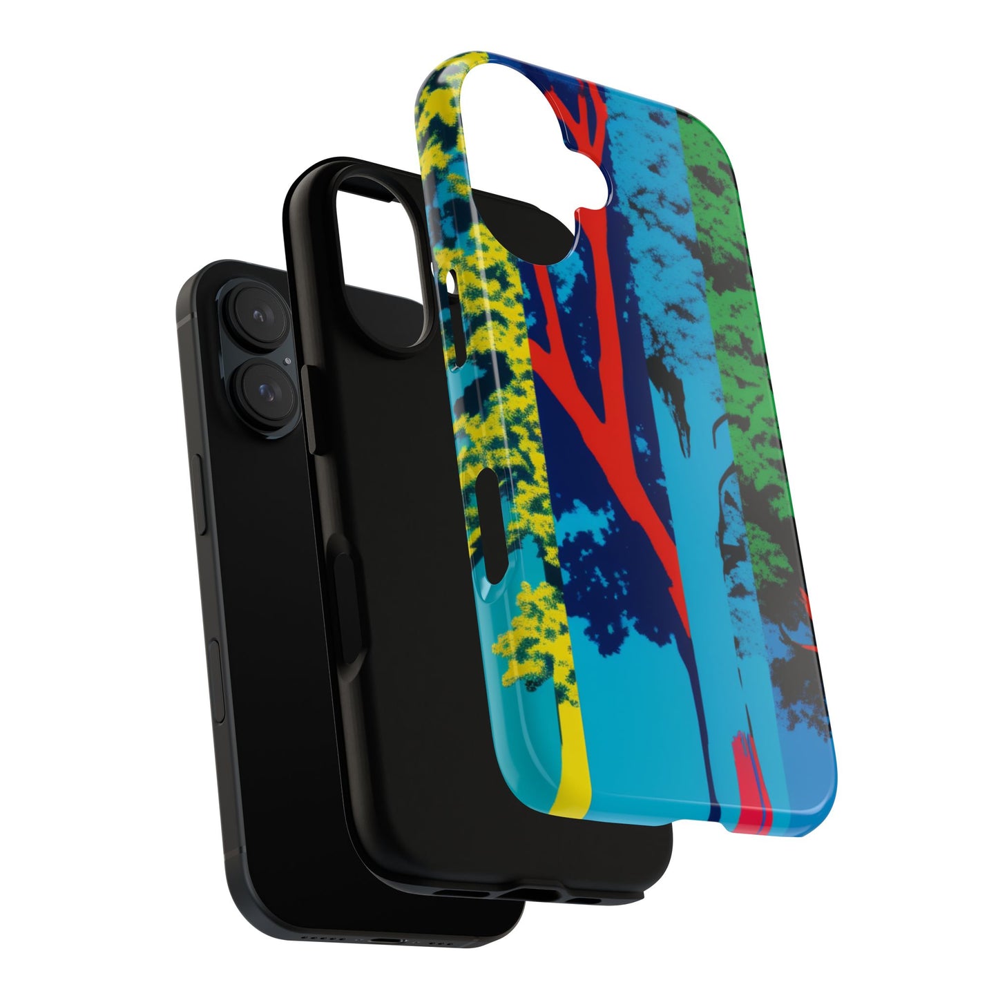 Phone Case - Colorful Forest Design Tough Case