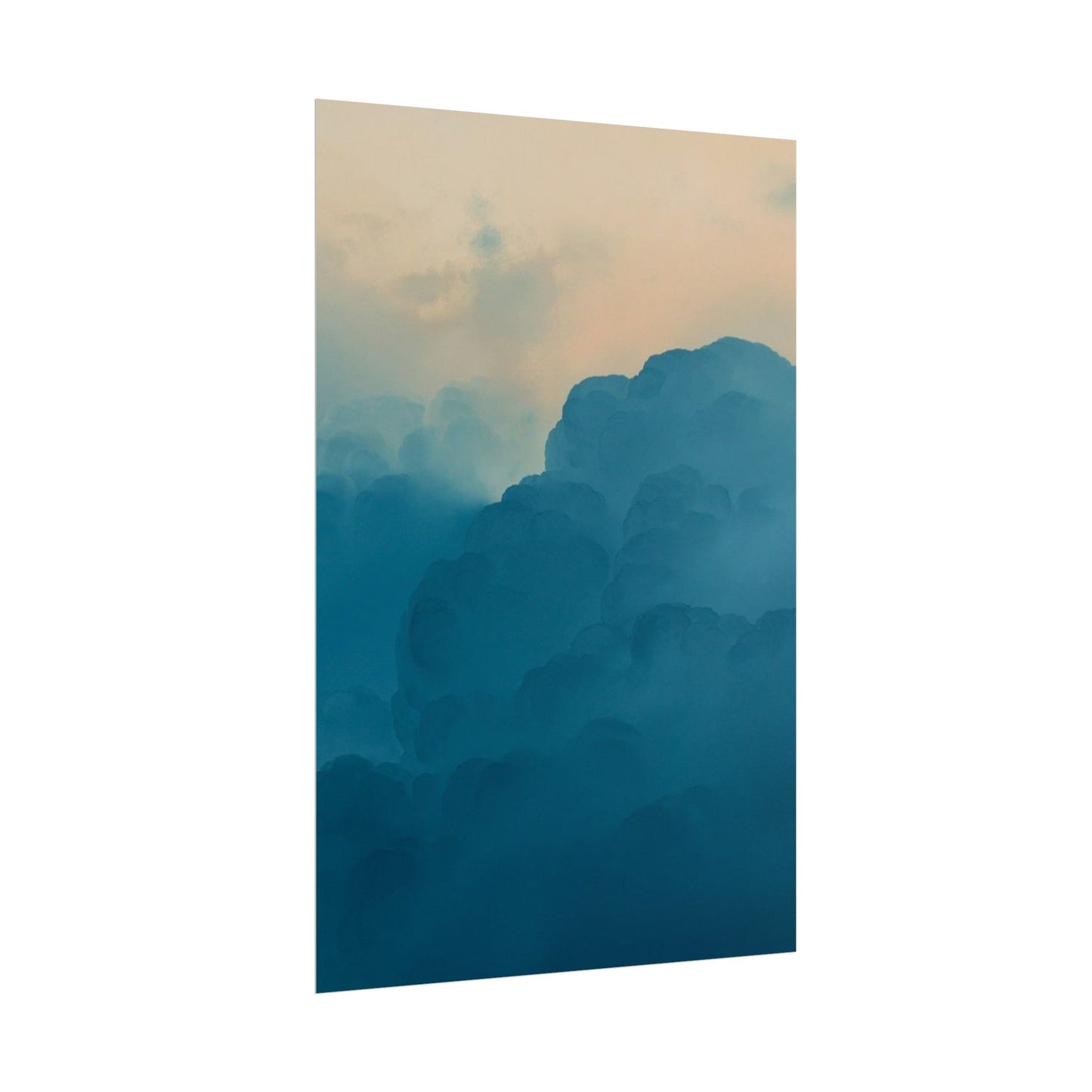 Tranquil Cloudscape Rolled Poster - Perfect for Home Décor and Relaxation