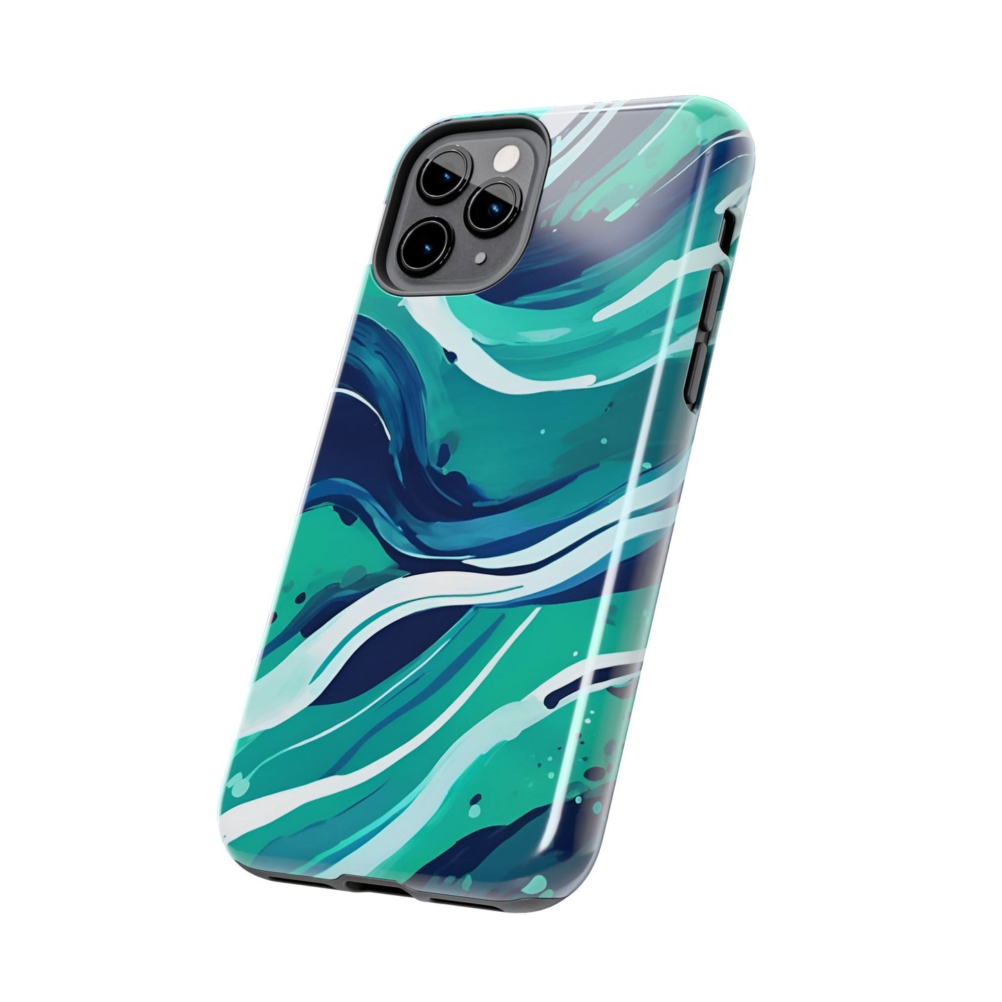 Ocean Wave Tough Phone Case - Durable Protection