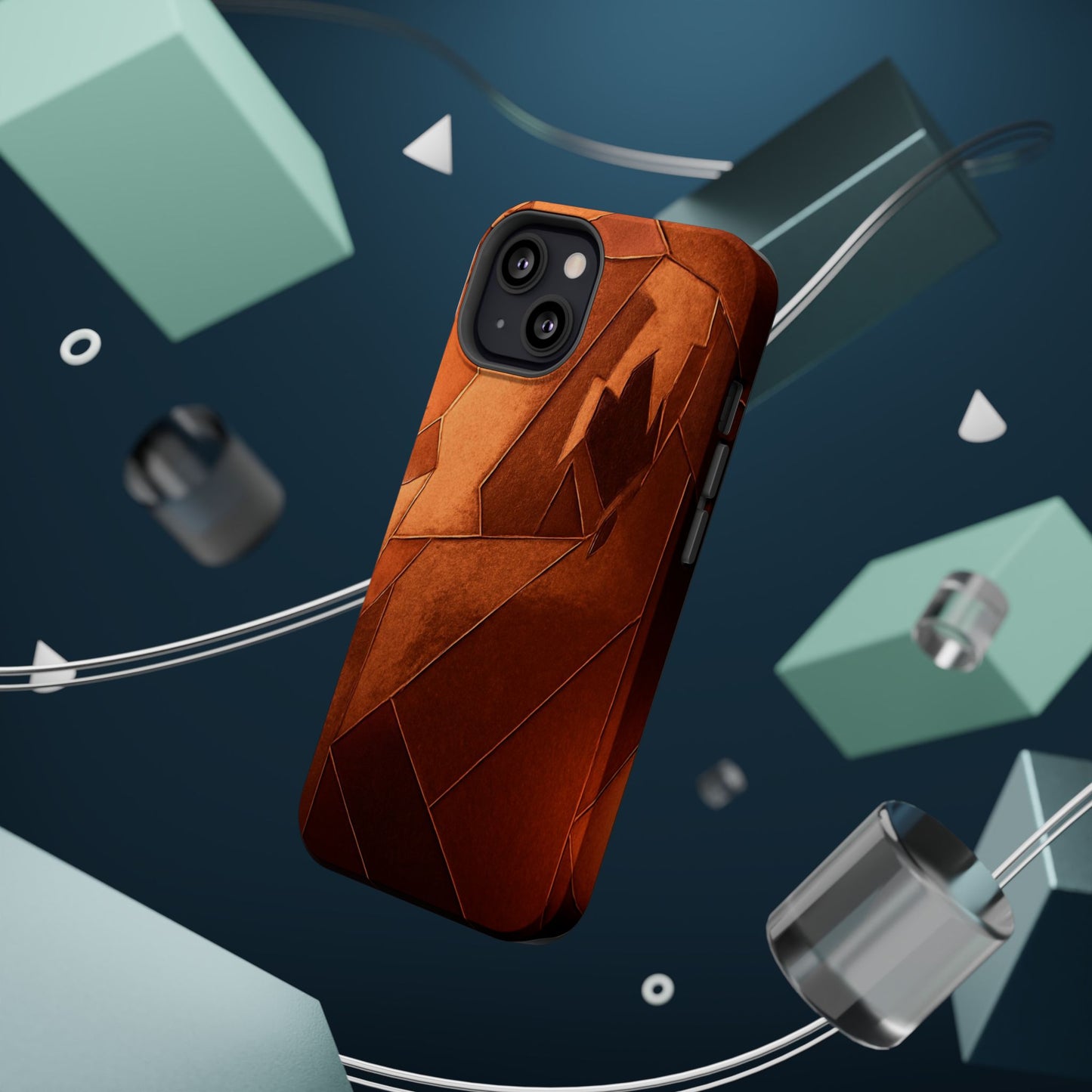 Geometric Magnetic Tough Cases - Stylish Protection for Your Phone