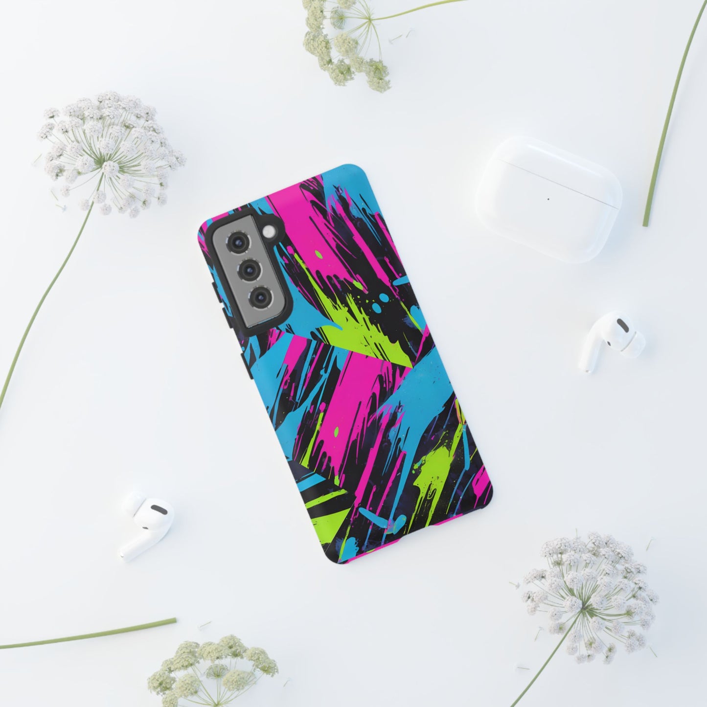 Vibrant Phone Case - Tough Cases with Bold Color Burst Design