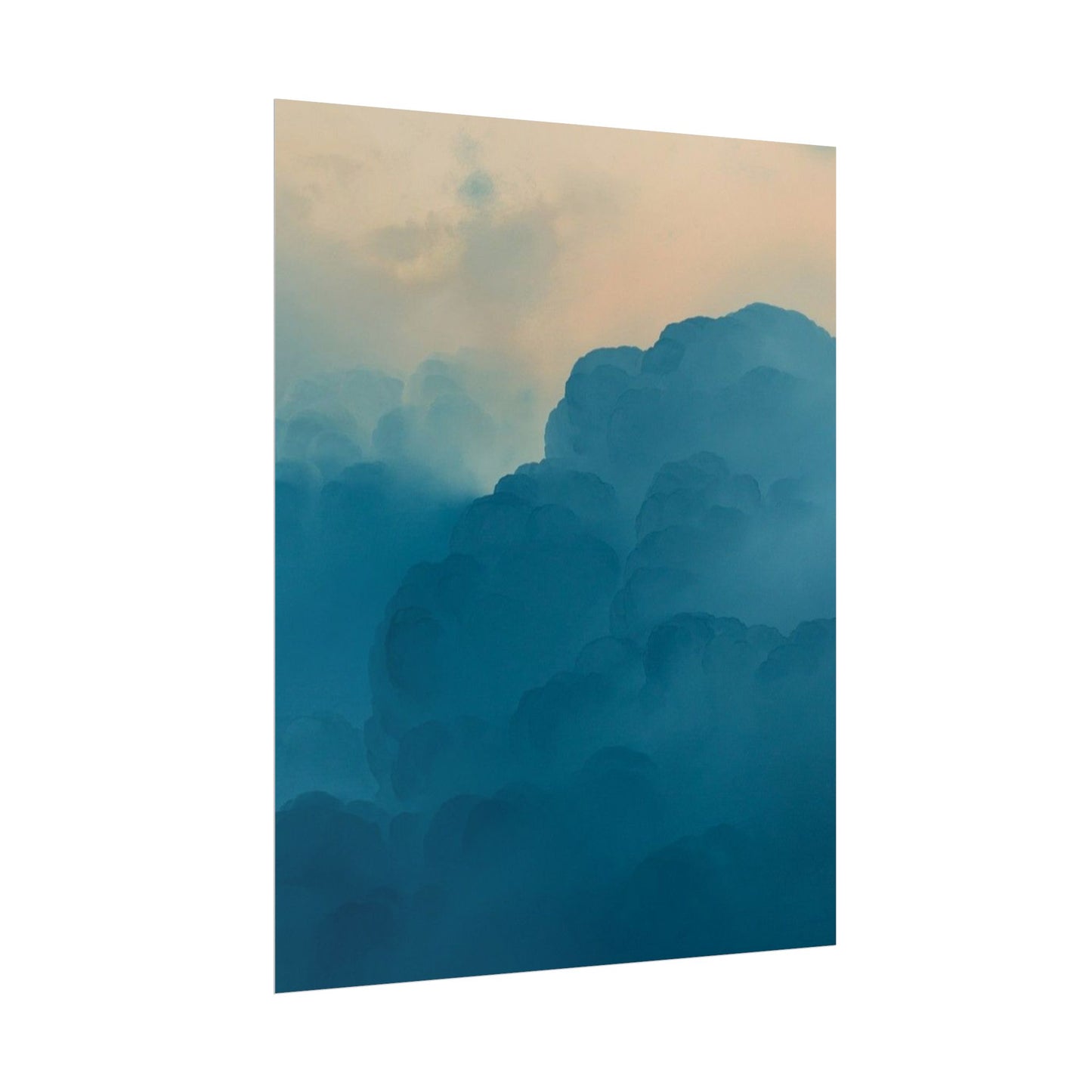 Tranquil Cloudscape Rolled Poster - Perfect for Home Décor and Relaxation