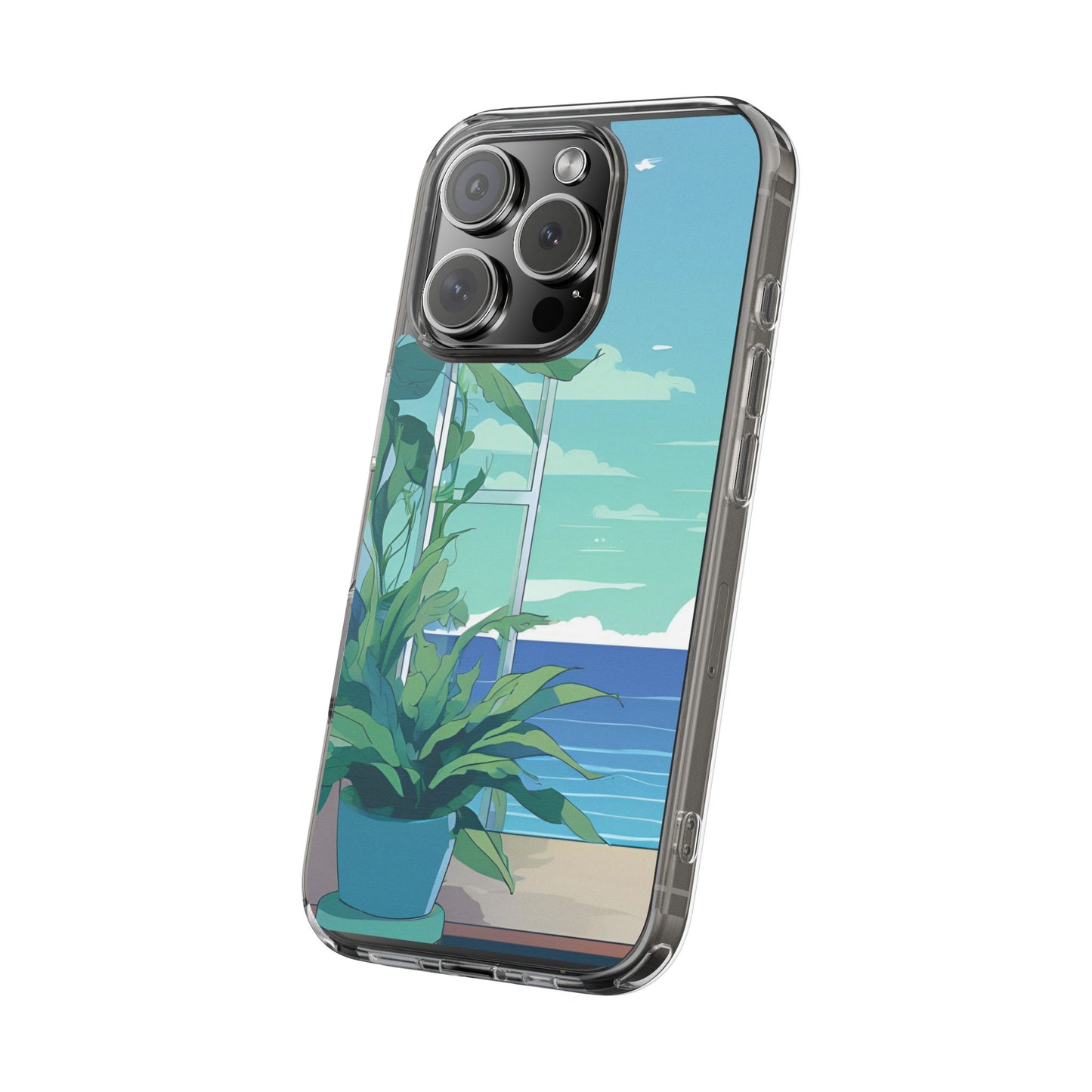 Tropical Ocean Clear Phone Case - Perfect Gift for Nature Lovers