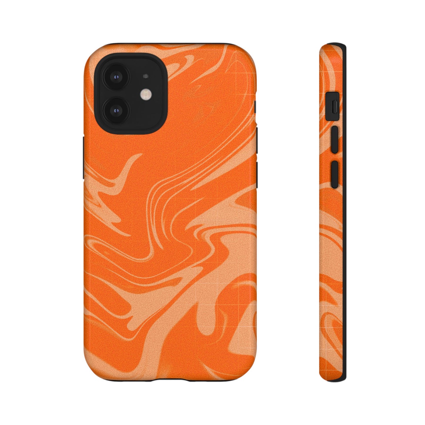 Stylish Orange Marble Phone Case - Tough Cases for Trendy Protection