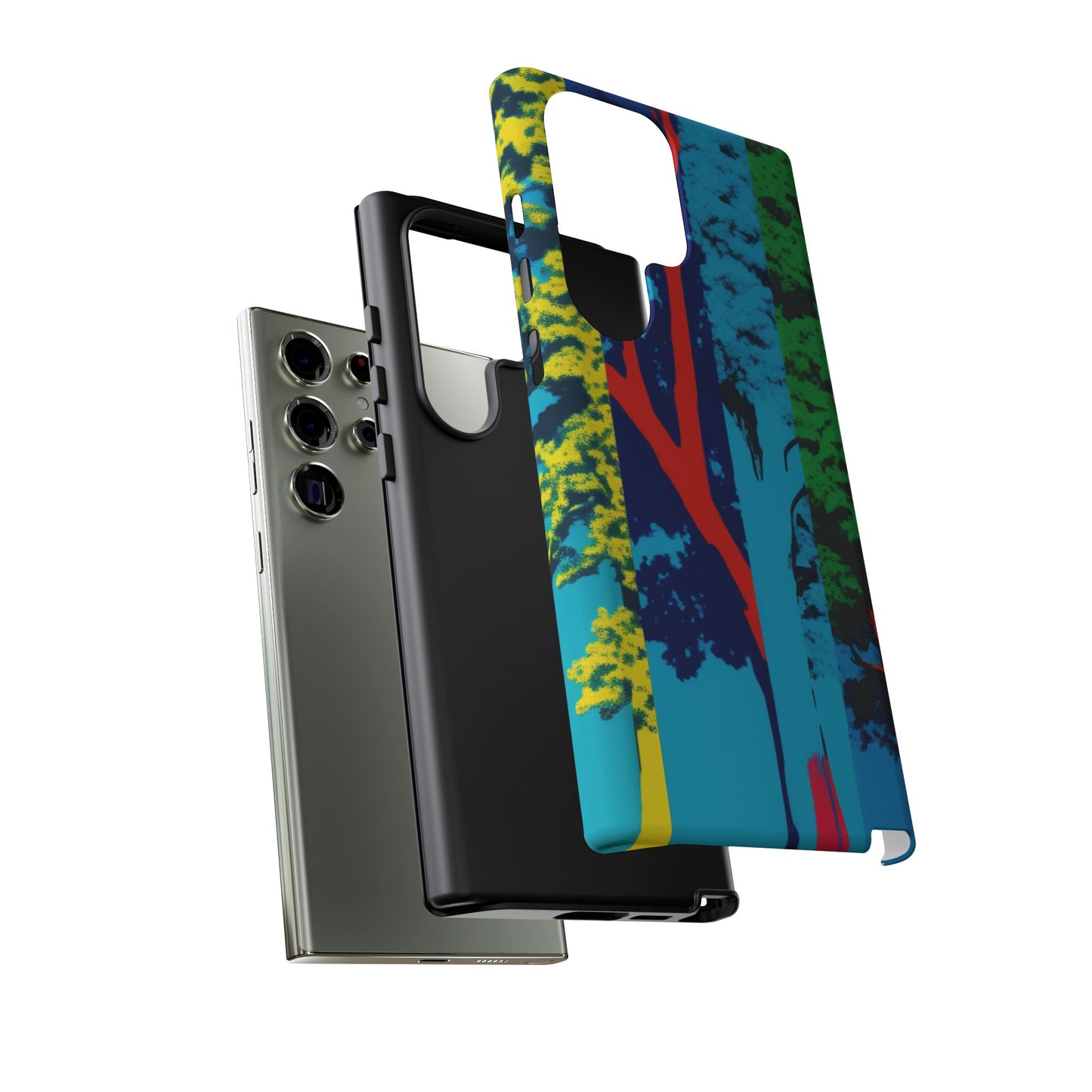 Phone Case - Colorful Forest Design Tough Case