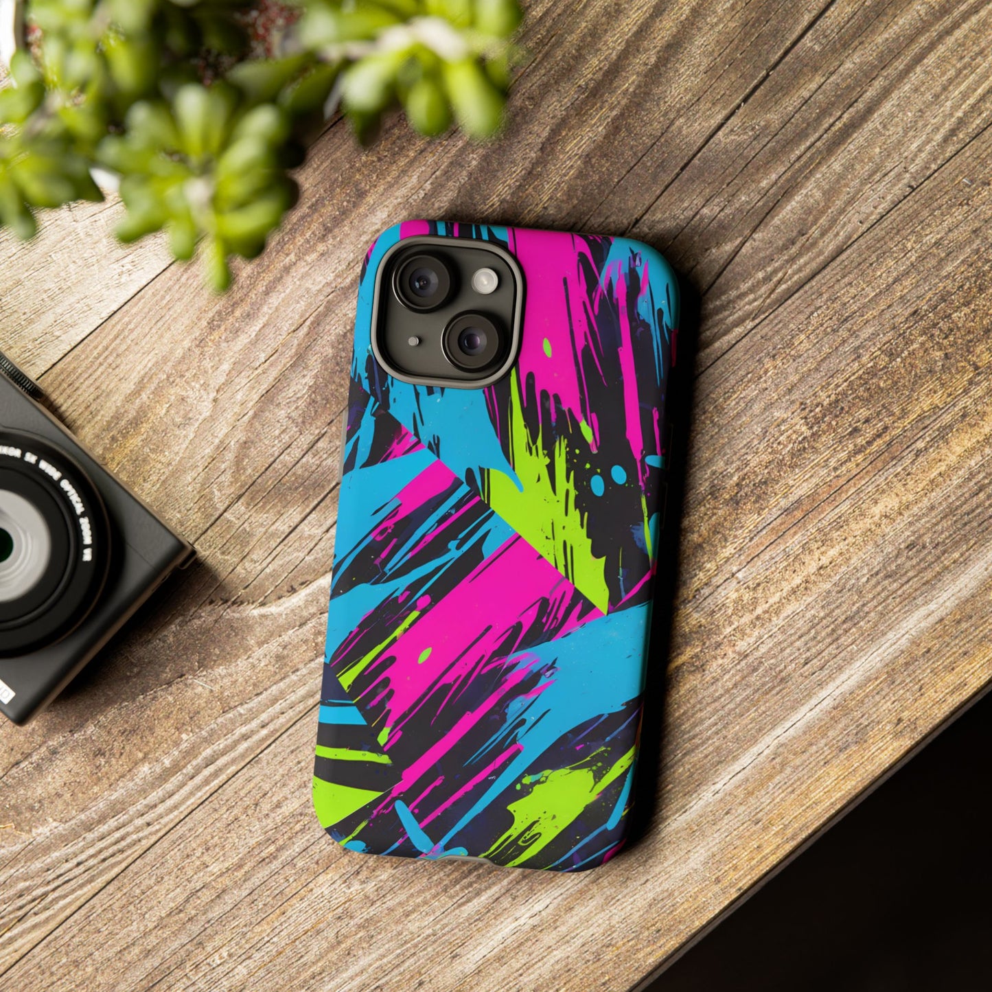 Vibrant Phone Case - Tough Cases with Bold Color Burst Design