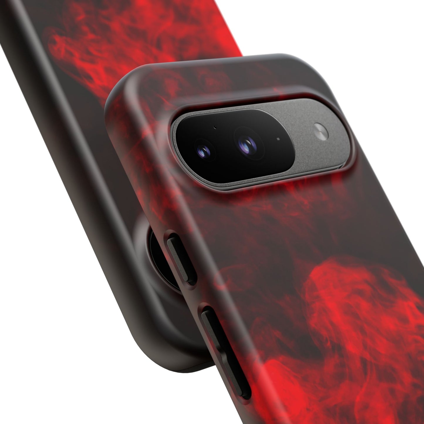 Bold Red Smoke Phone Case – Tough Cases for Protection and Style
