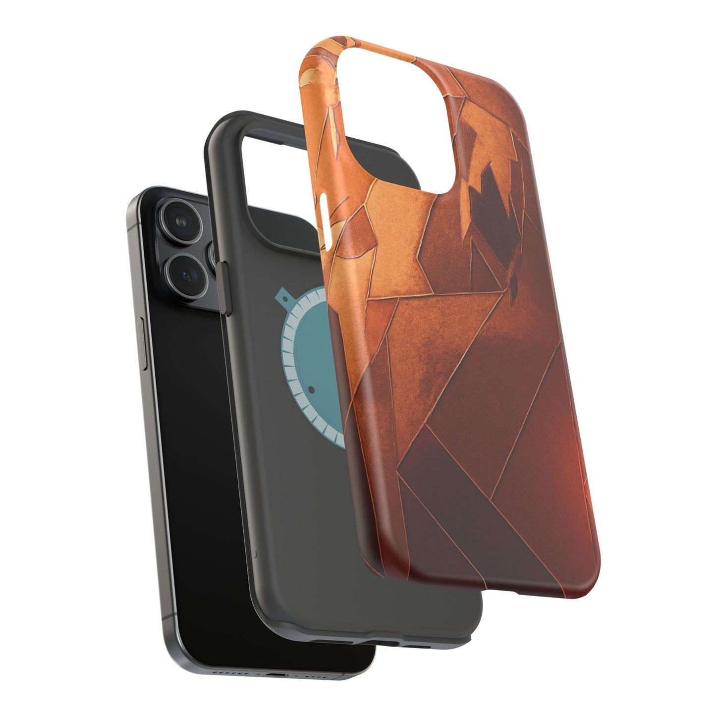 Geometric Magnetic Tough Cases - Stylish Protection for Your Phone