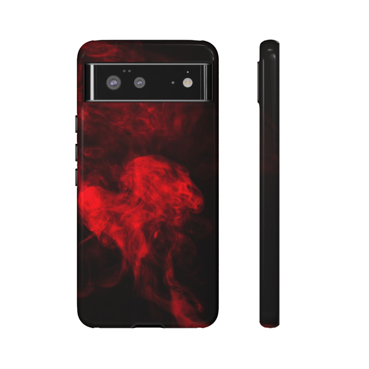 Bold Red Smoke Phone Case – Tough Cases for Protection and Style