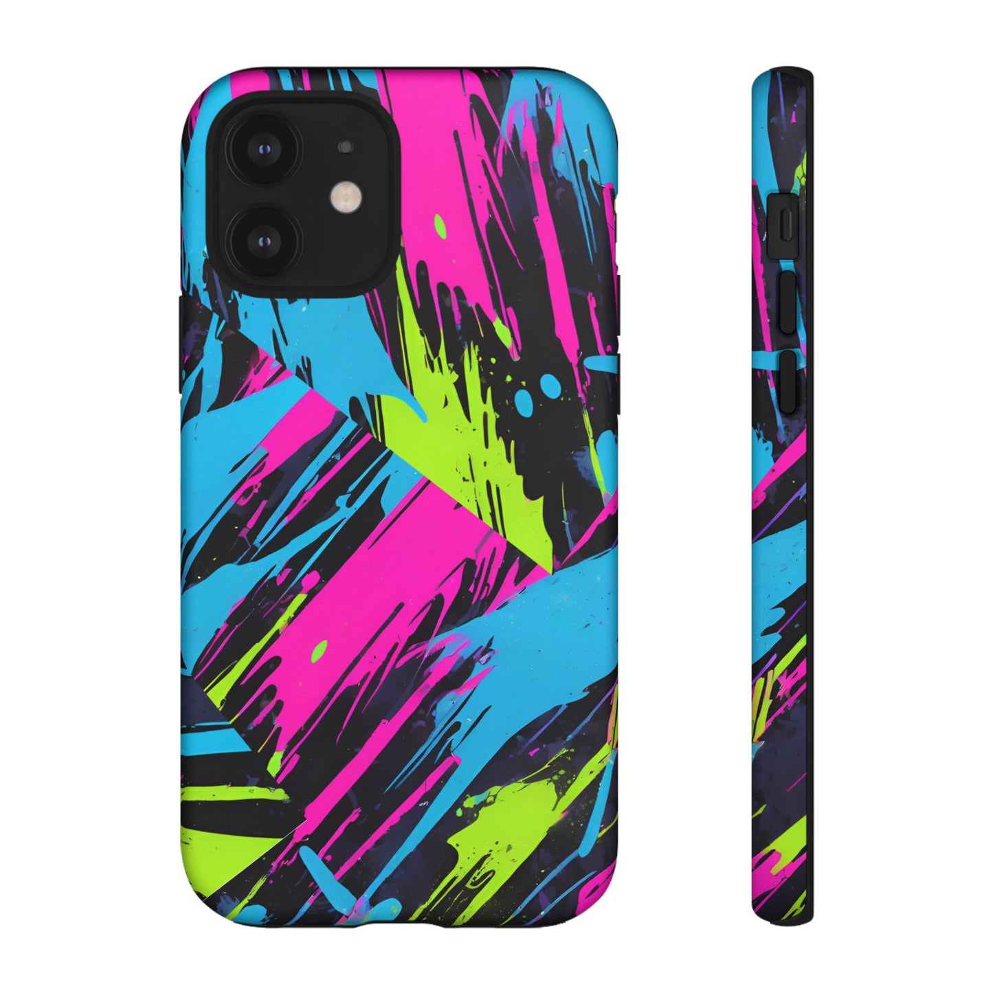 Vibrant Phone Case - Tough Cases with Bold Color Burst Design