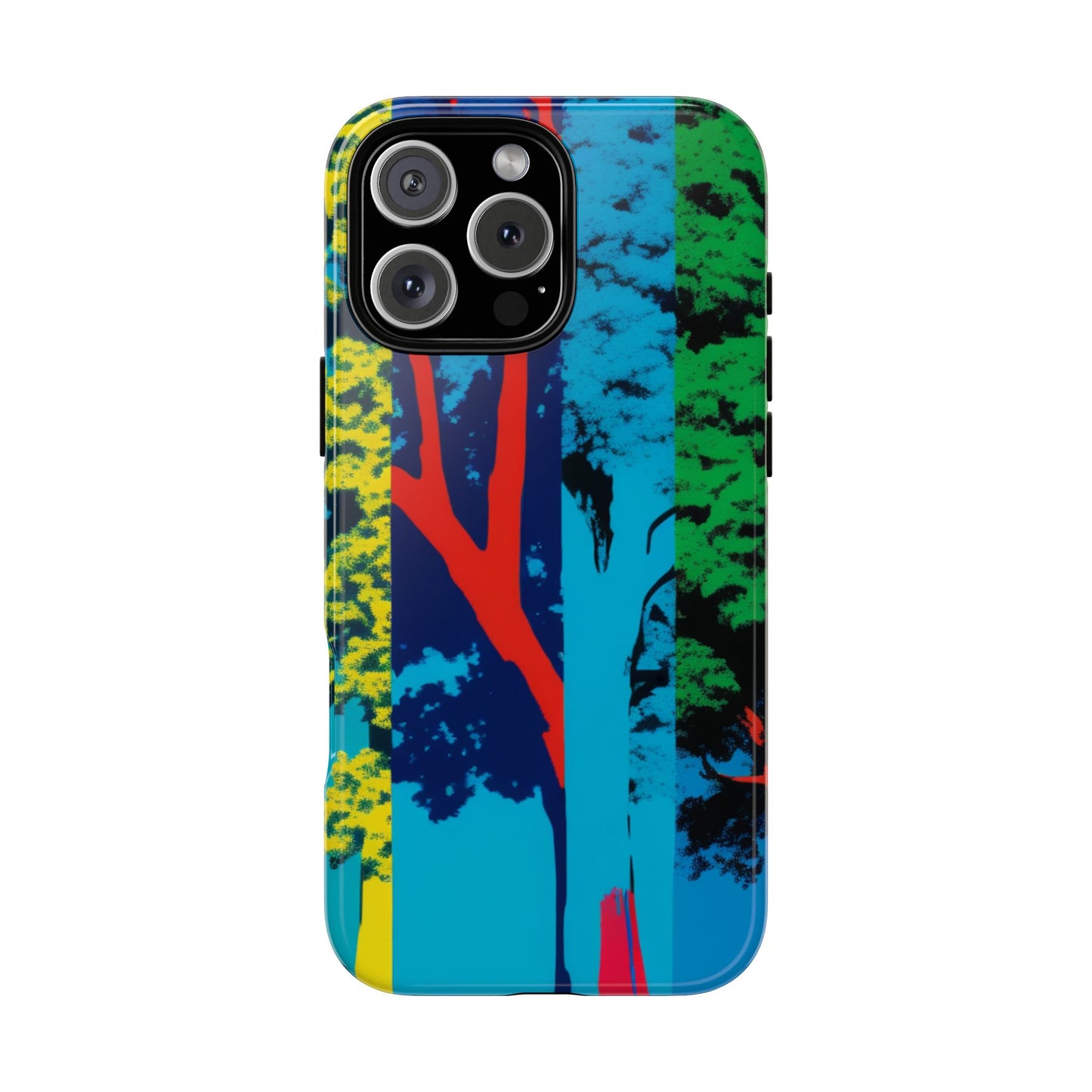 Phone Case - Colorful Forest Design Tough Case