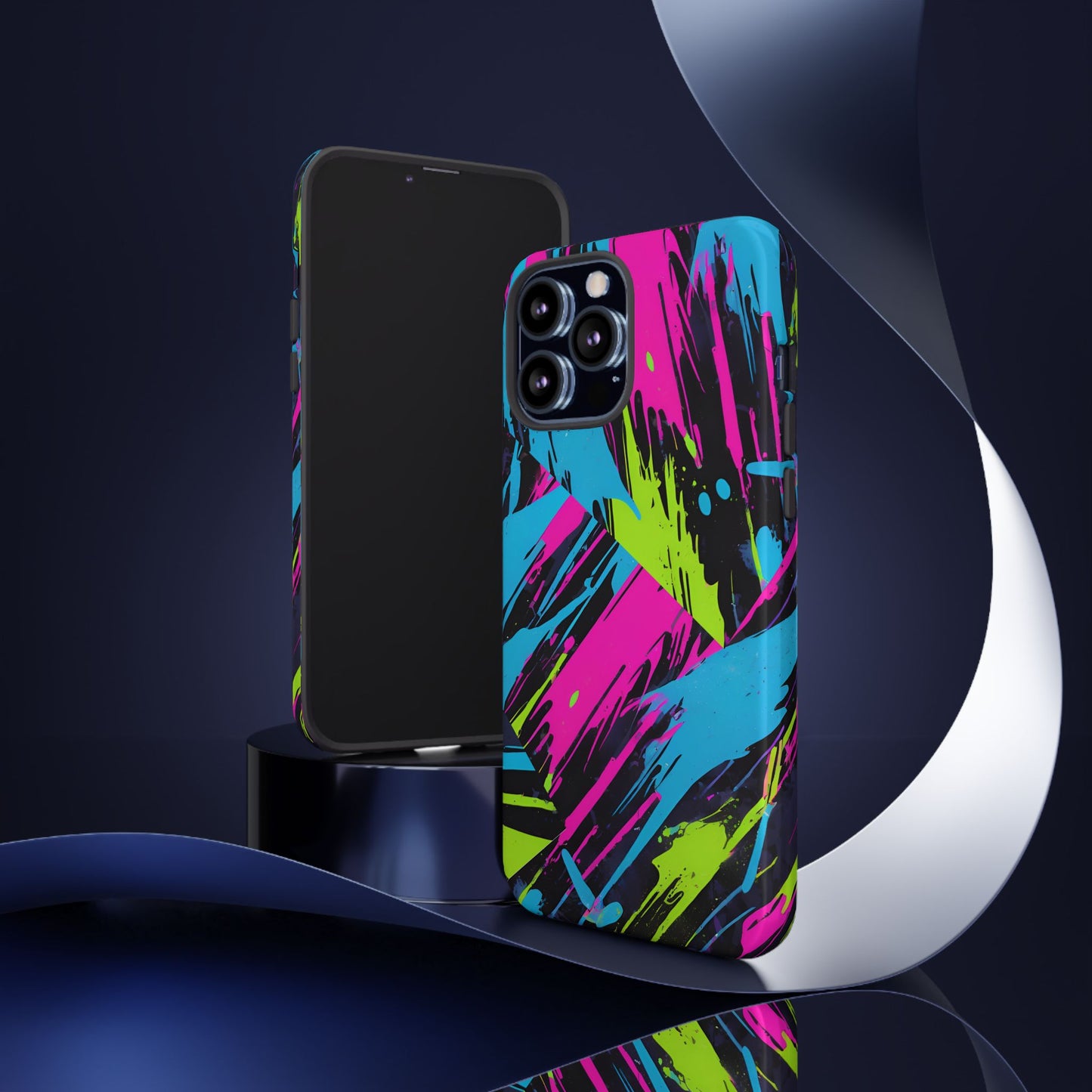 Vibrant Phone Case - Tough Cases with Bold Color Burst Design