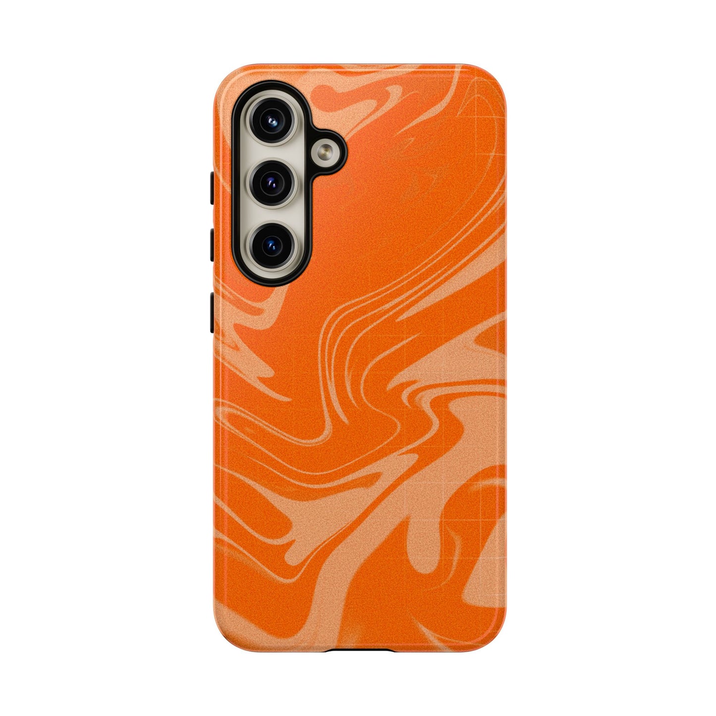 Stylish Orange Marble Phone Case - Tough Cases for Trendy Protection