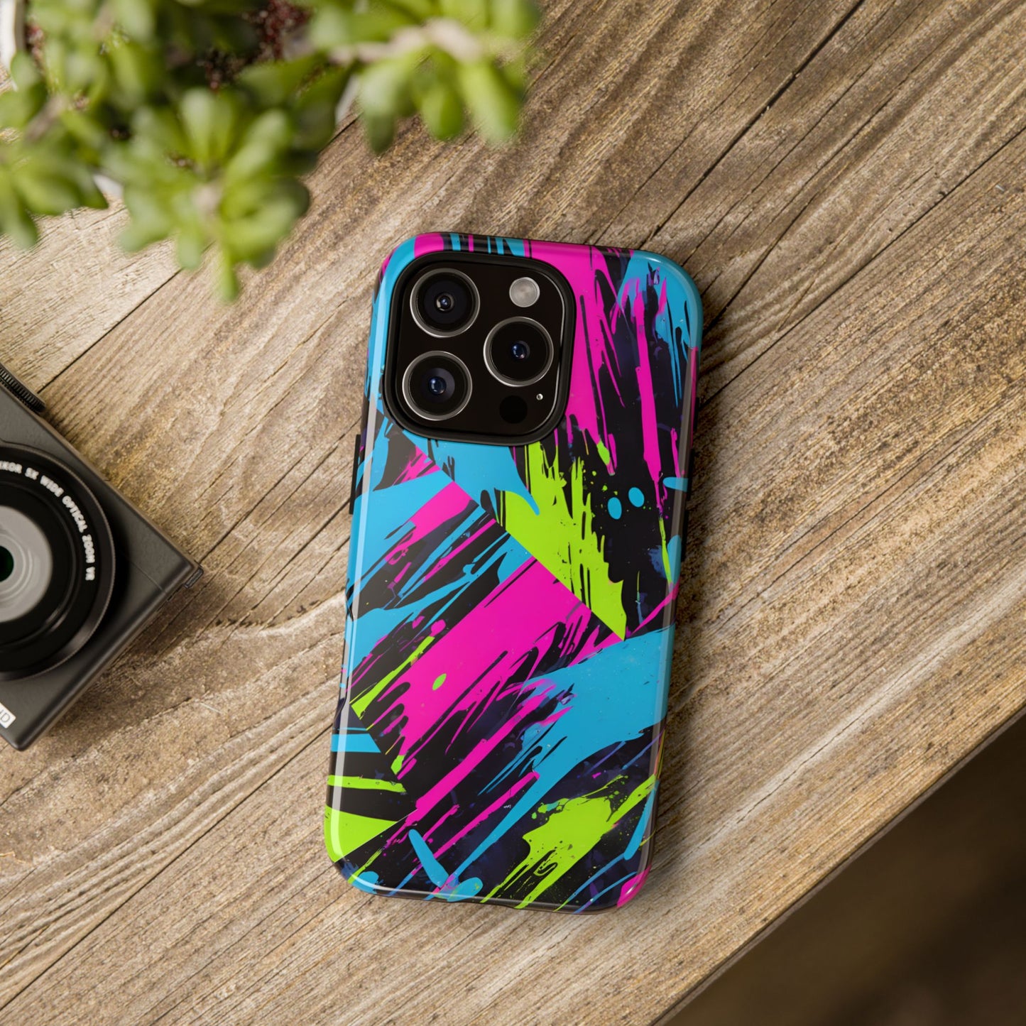 Vibrant Phone Case - Tough Cases with Bold Color Burst Design