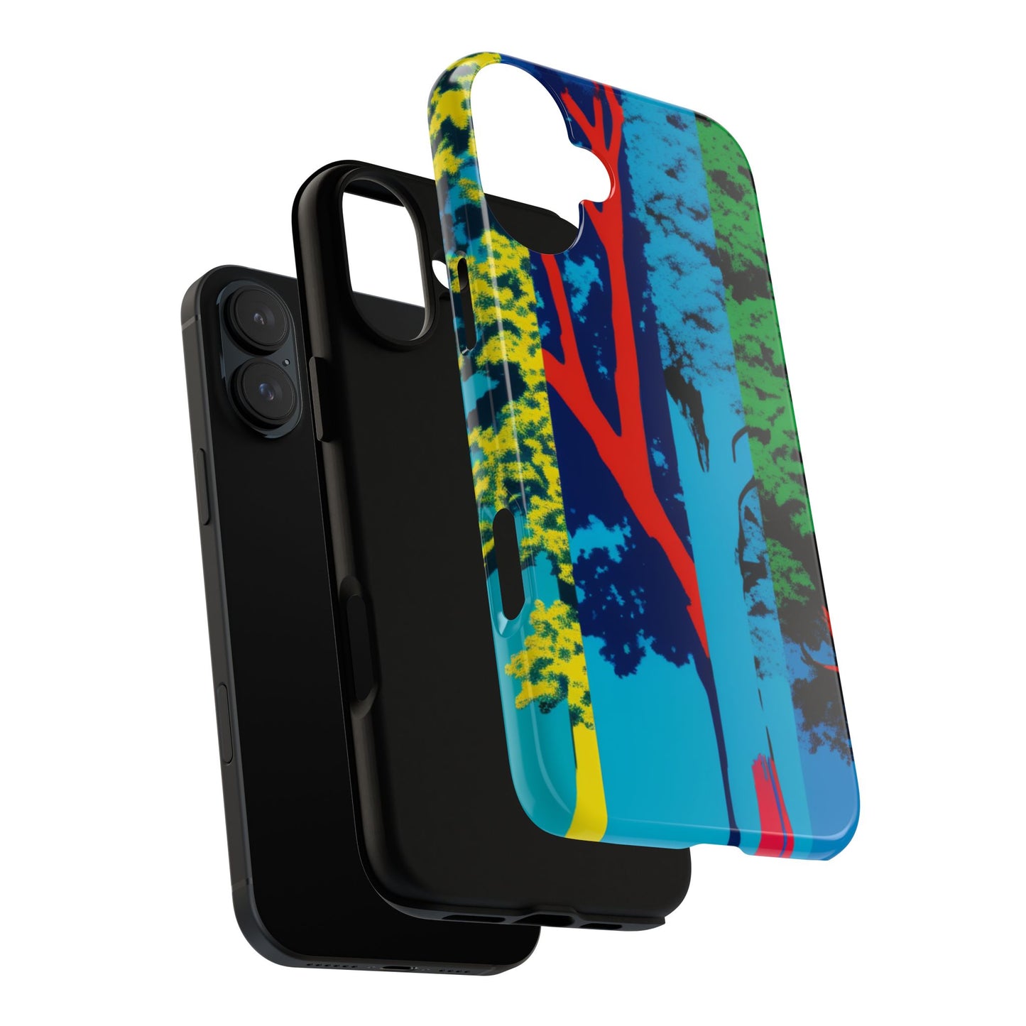 Phone Case - Colorful Forest Design Tough Case
