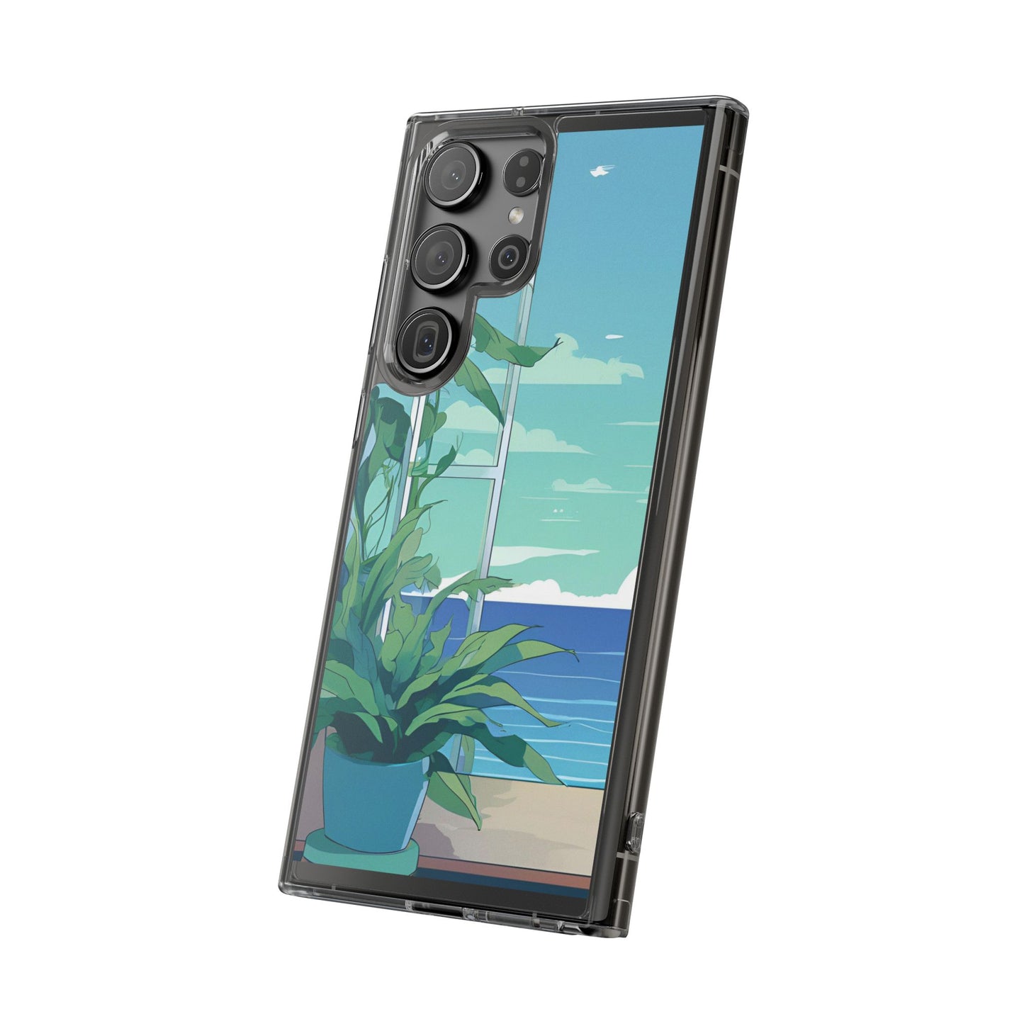 Tropical Ocean Clear Phone Case - Perfect Gift for Nature Lovers