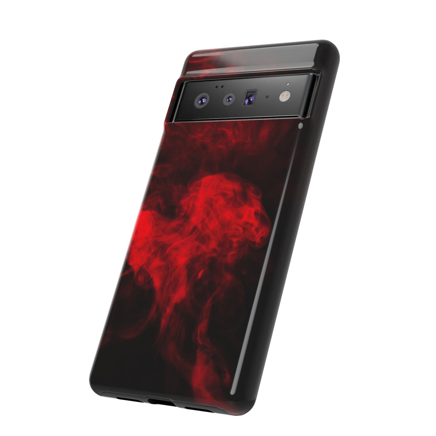 Bold Red Smoke Phone Case – Tough Cases for Protection and Style