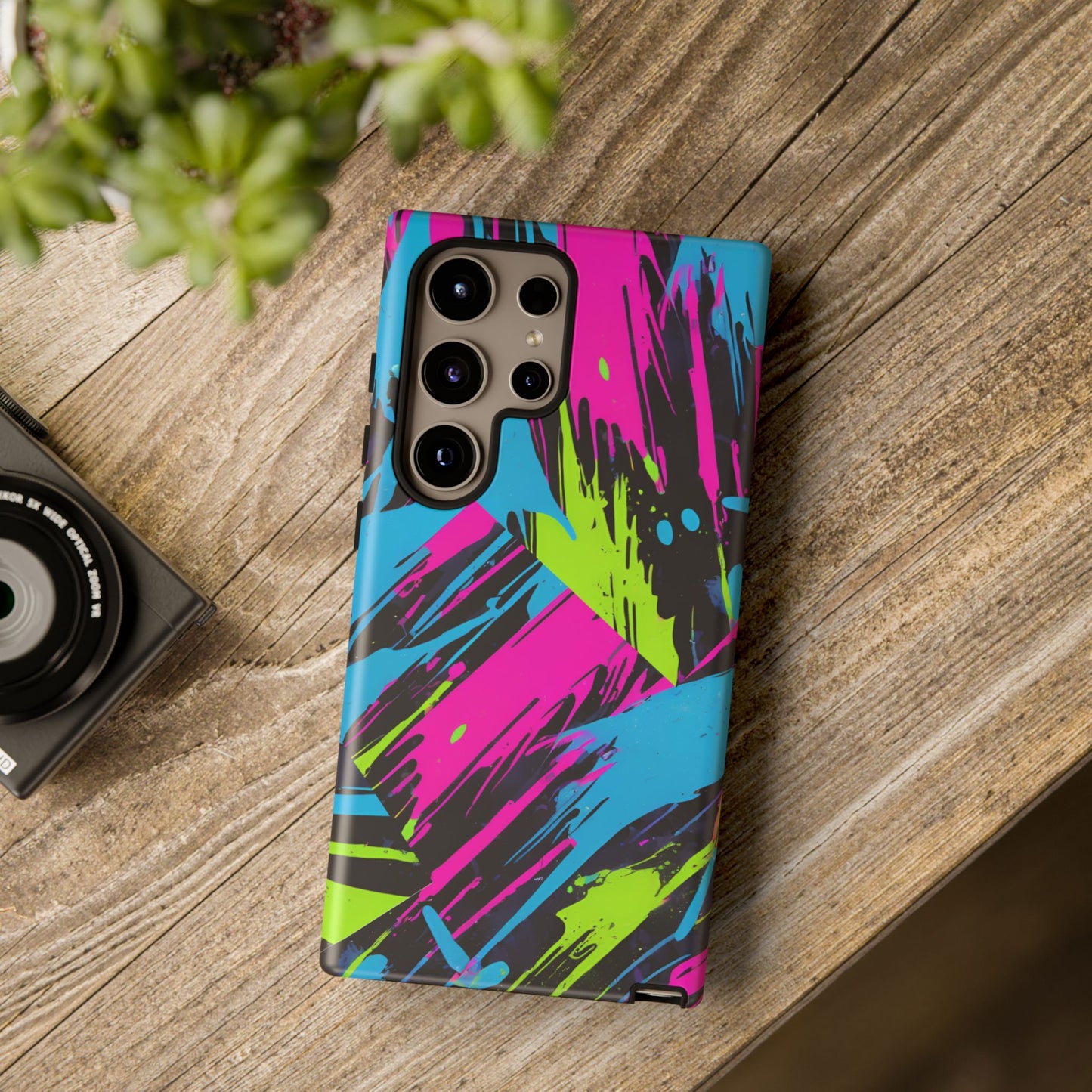 Vibrant Phone Case - Tough Cases with Bold Color Burst Design