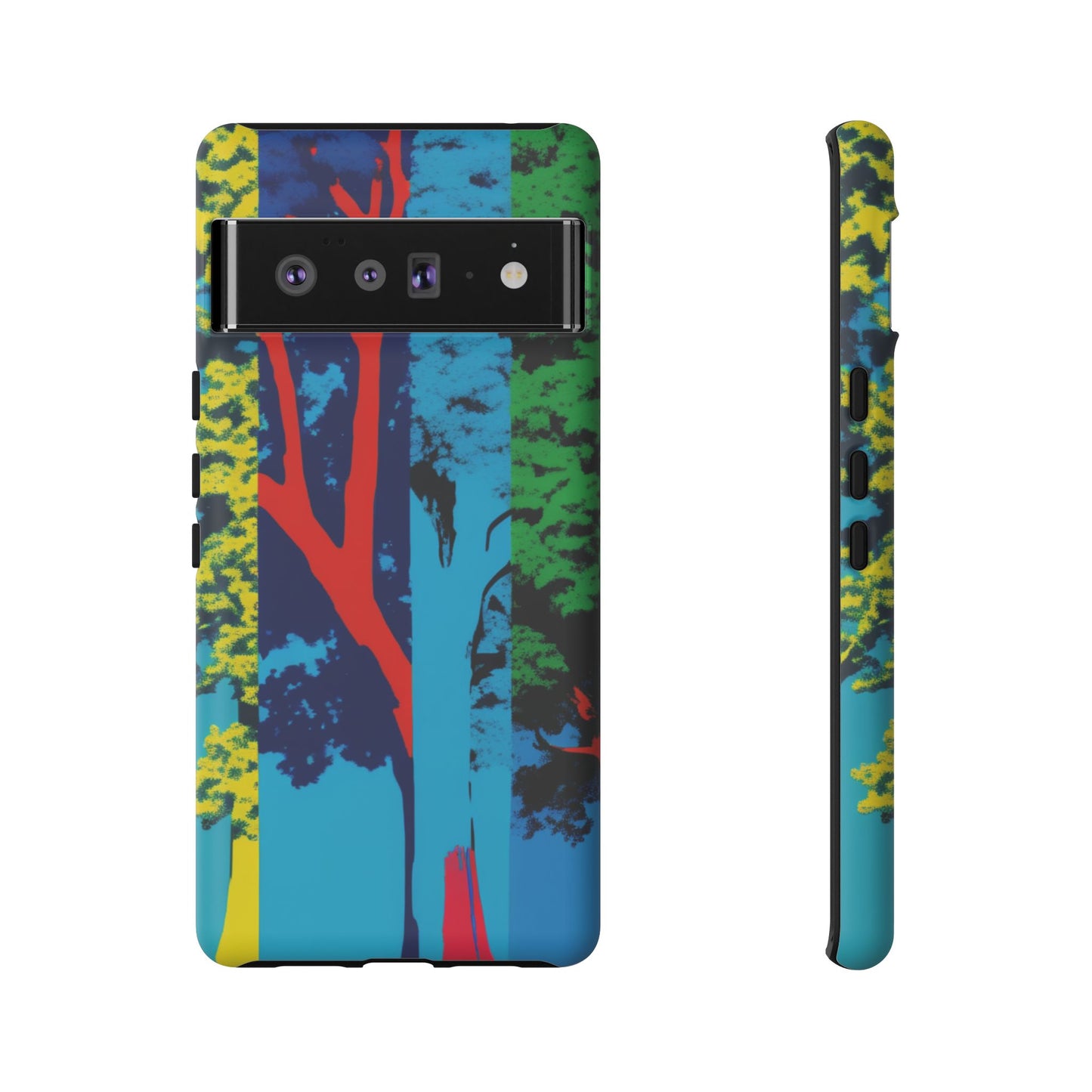 Phone Case - Colorful Forest Design Tough Case