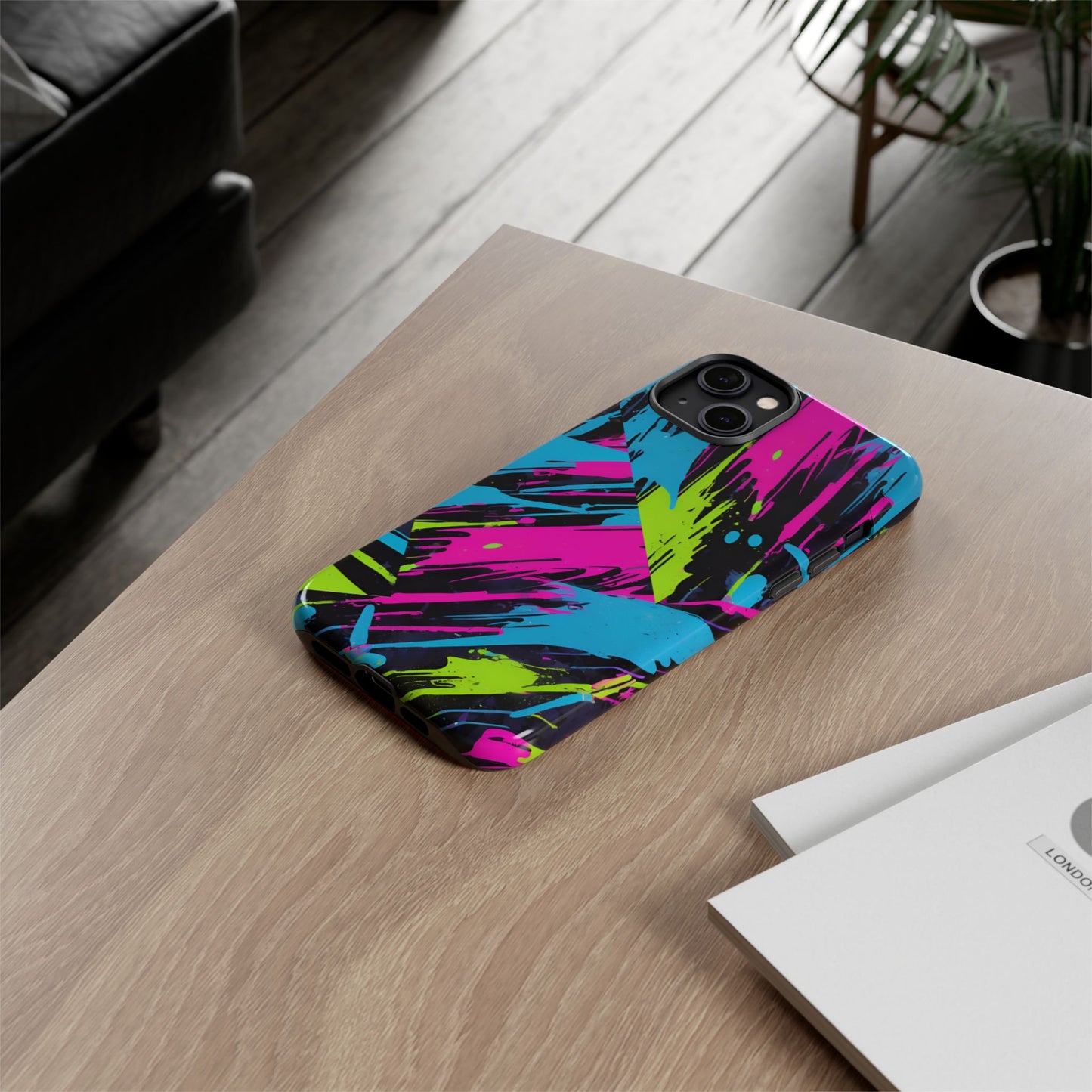 Vibrant Phone Case - Tough Cases with Bold Color Burst Design