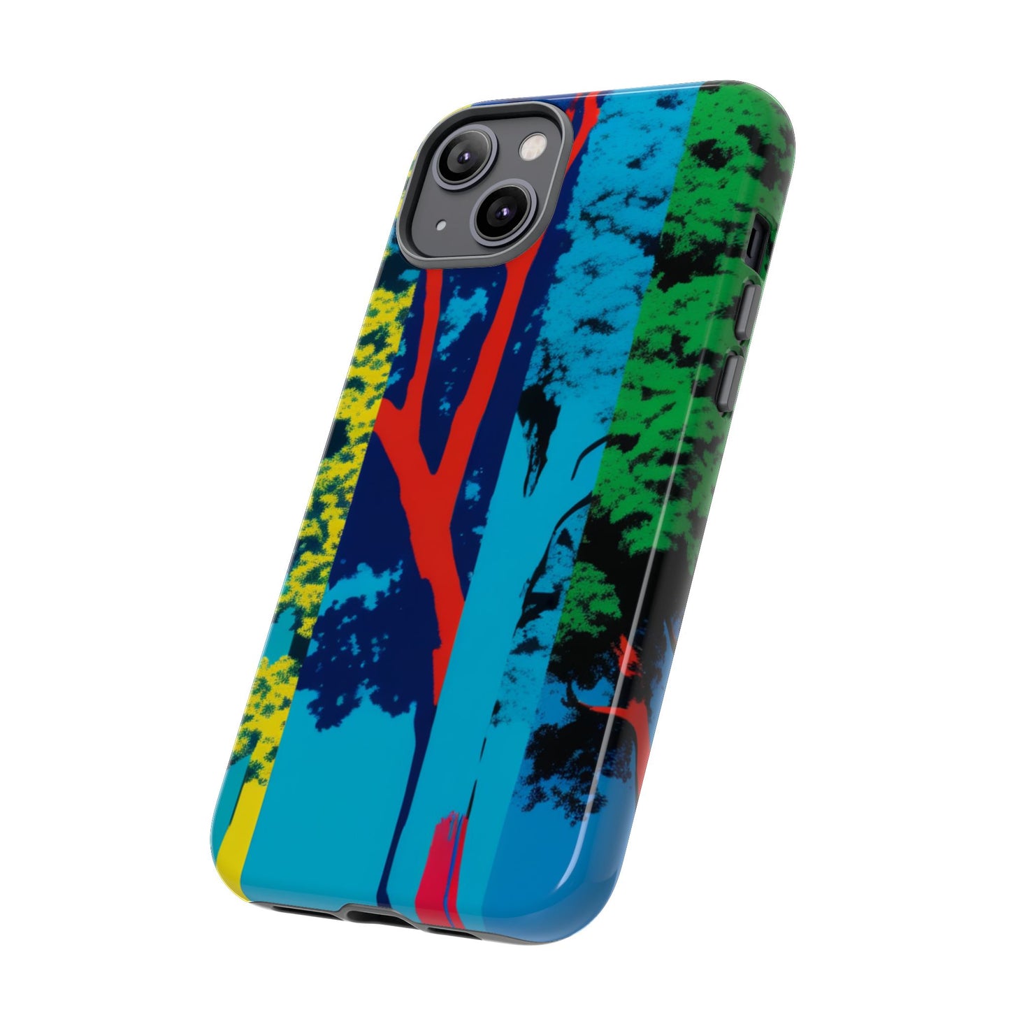 Phone Case - Colorful Forest Design Tough Case