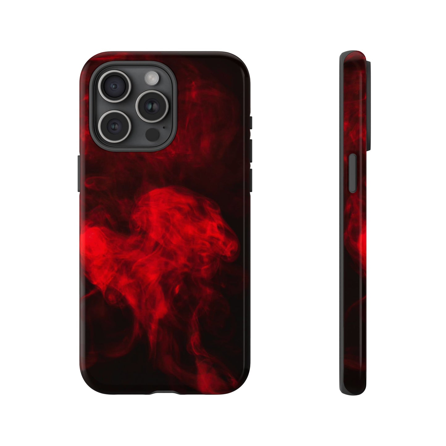 Bold Red Smoke Phone Case – Tough Cases for Protection and Style