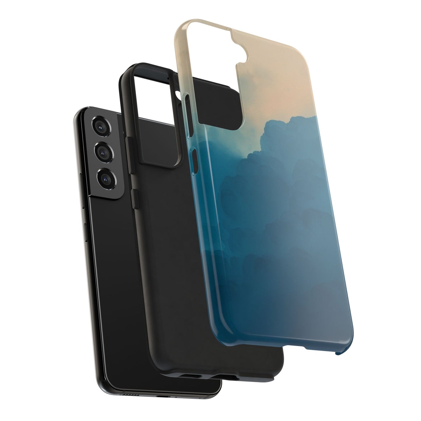 Serene Cloud Tough Phone Case - Durable Protection with Soothing Aesthetic