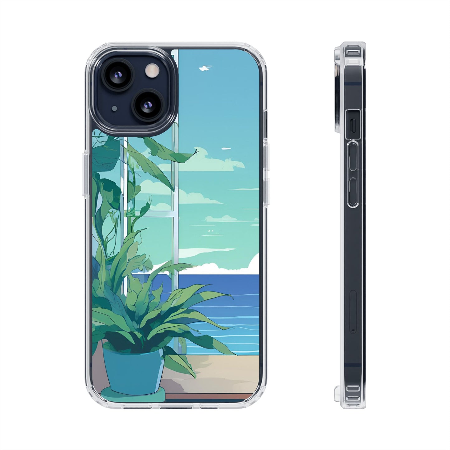 Tropical Ocean Clear Phone Case - Perfect Gift for Nature Lovers