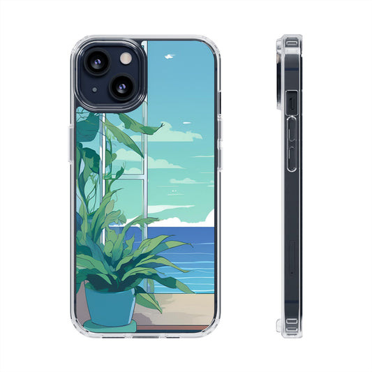 Tropical Ocean Clear Phone Case - Perfect Gift for Nature Lovers
