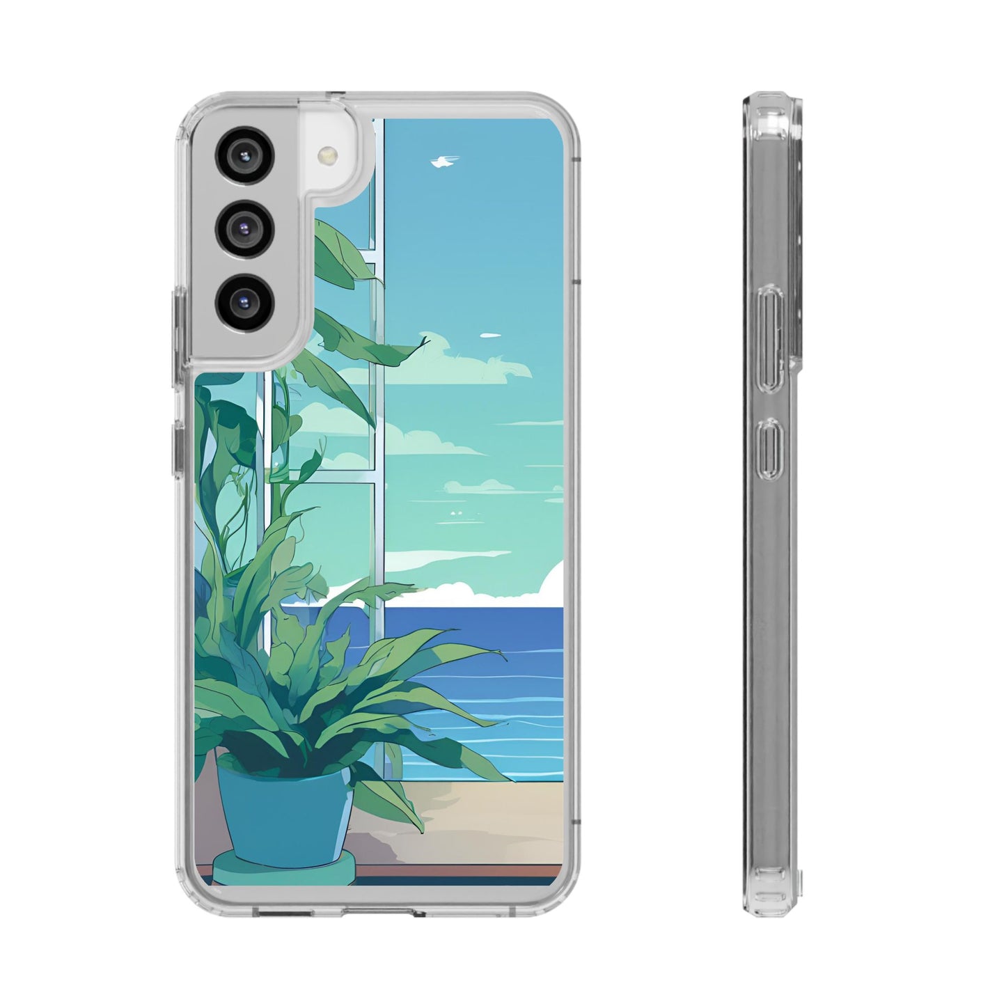 Tropical Ocean Clear Phone Case - Perfect Gift for Nature Lovers