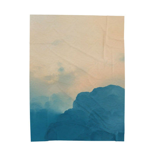 Serene Landscape Velveteen Plush Blanket - Cozy Comfort for Home Decor
