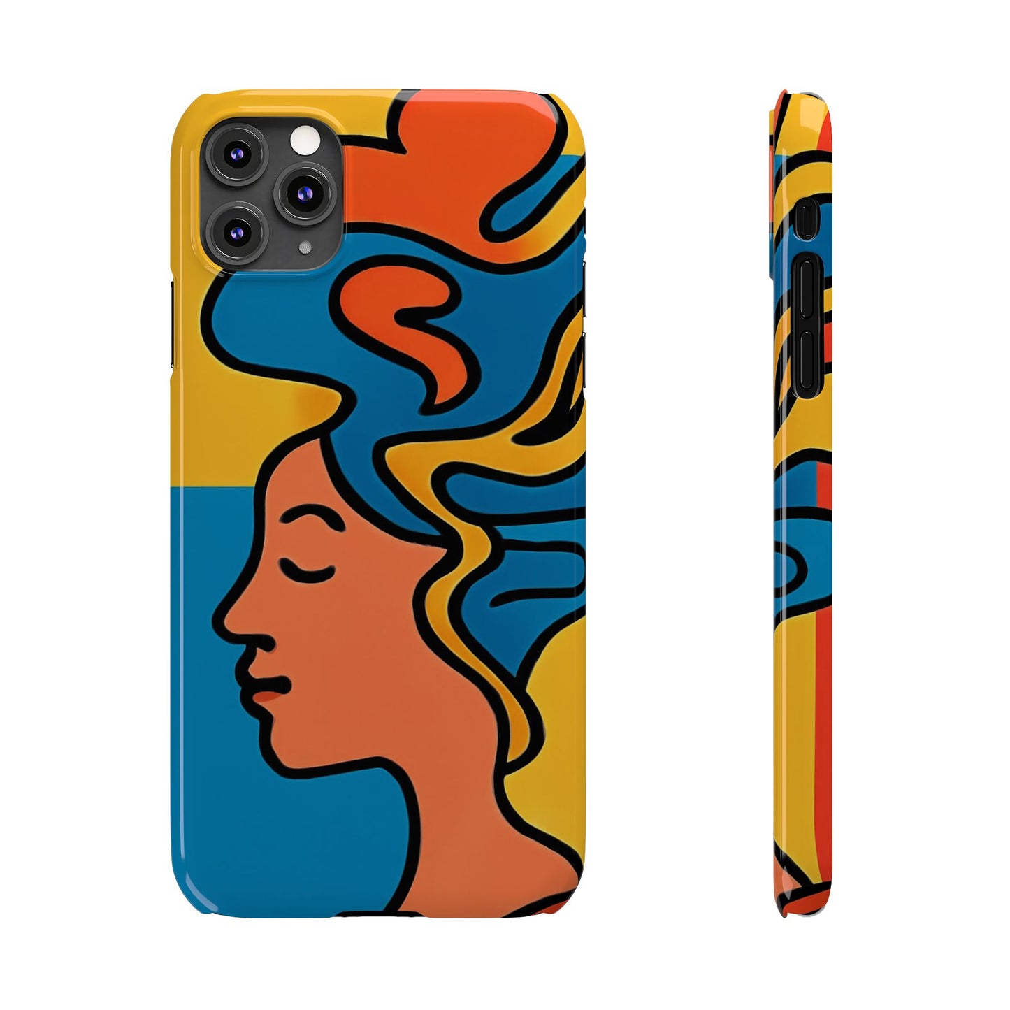 Stylish Slim Phone Cases with Colorful Abstract Design