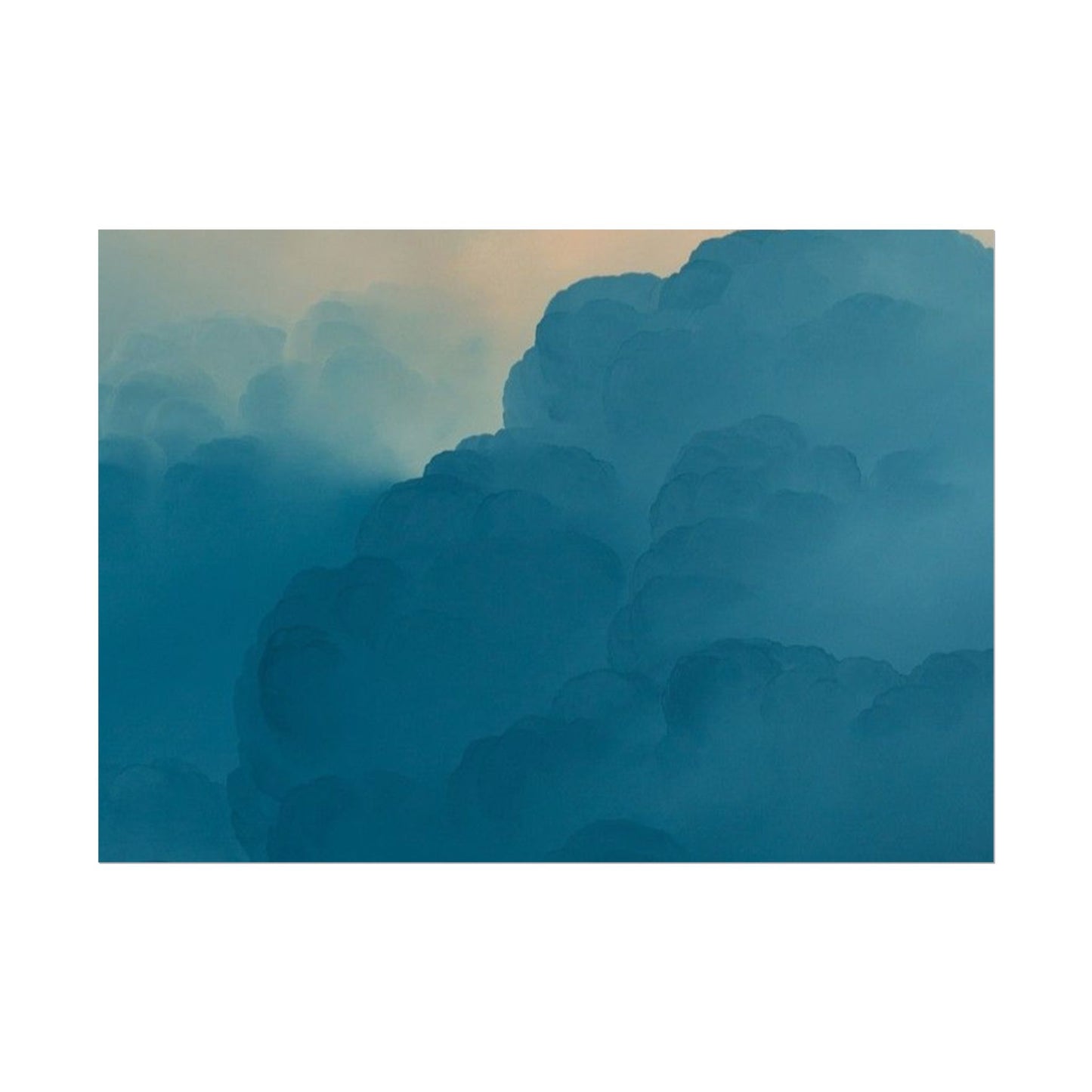 Tranquil Cloudscape Rolled Poster - Perfect for Home Décor and Relaxation